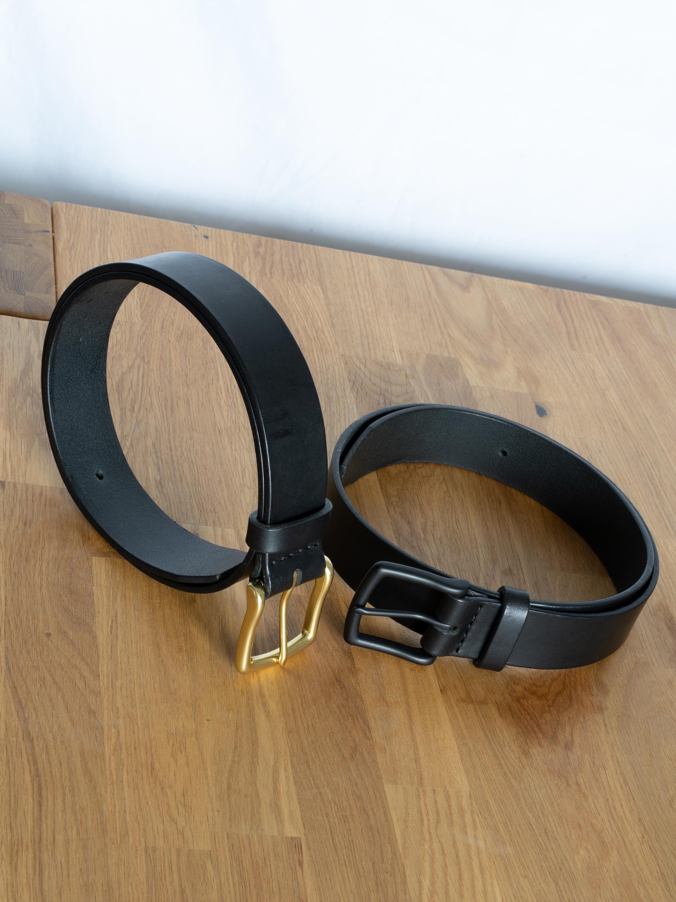 Men leather belt costum-made belt for men leather belt vintage leather black belt / 3,8 cm leather belt
