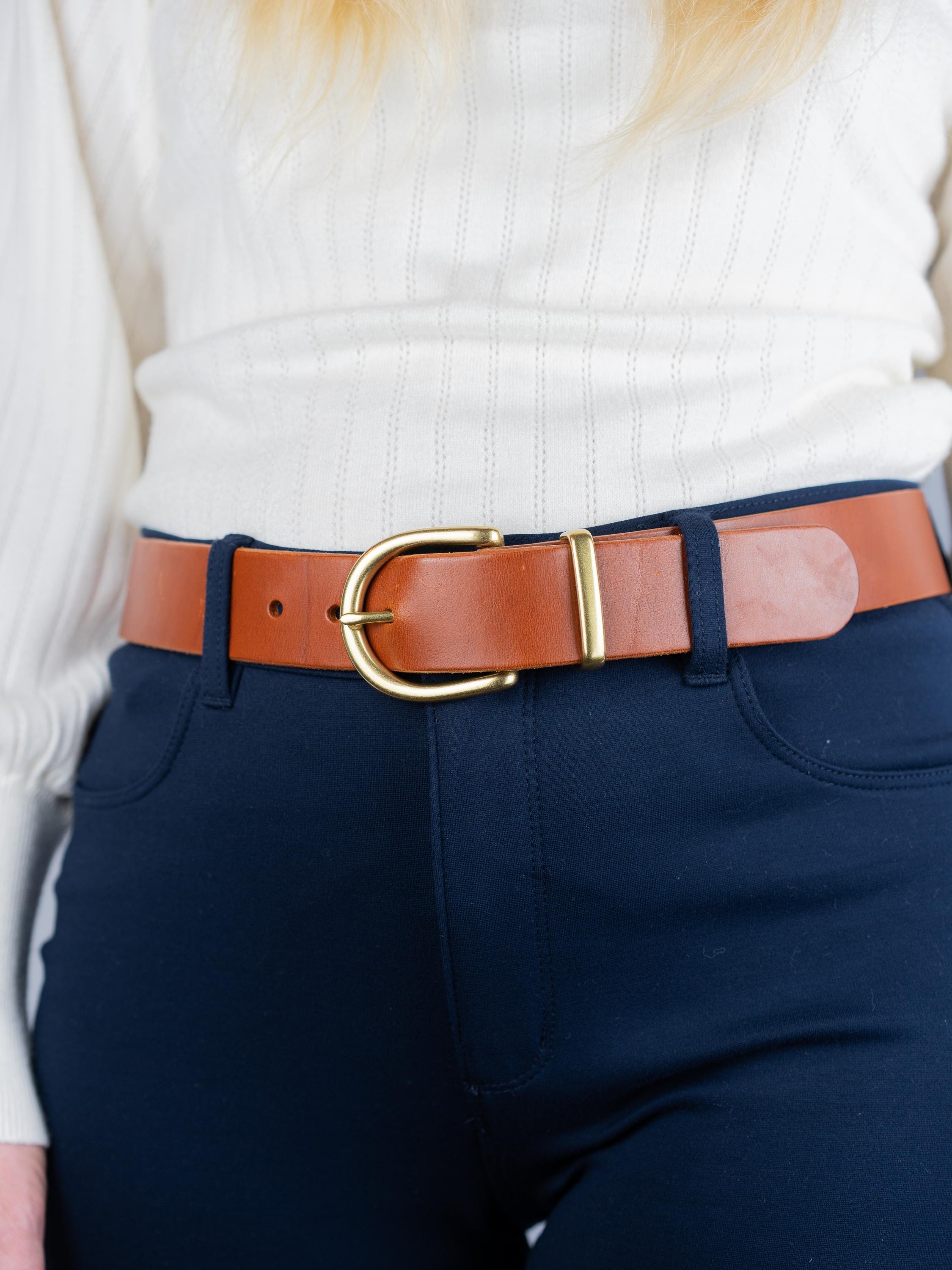 Custom-Made Leather Belt for women belt handmade women's leather belt | 3,8 cm jeans belt Vintage leather belt | Gift for her Luxury belt