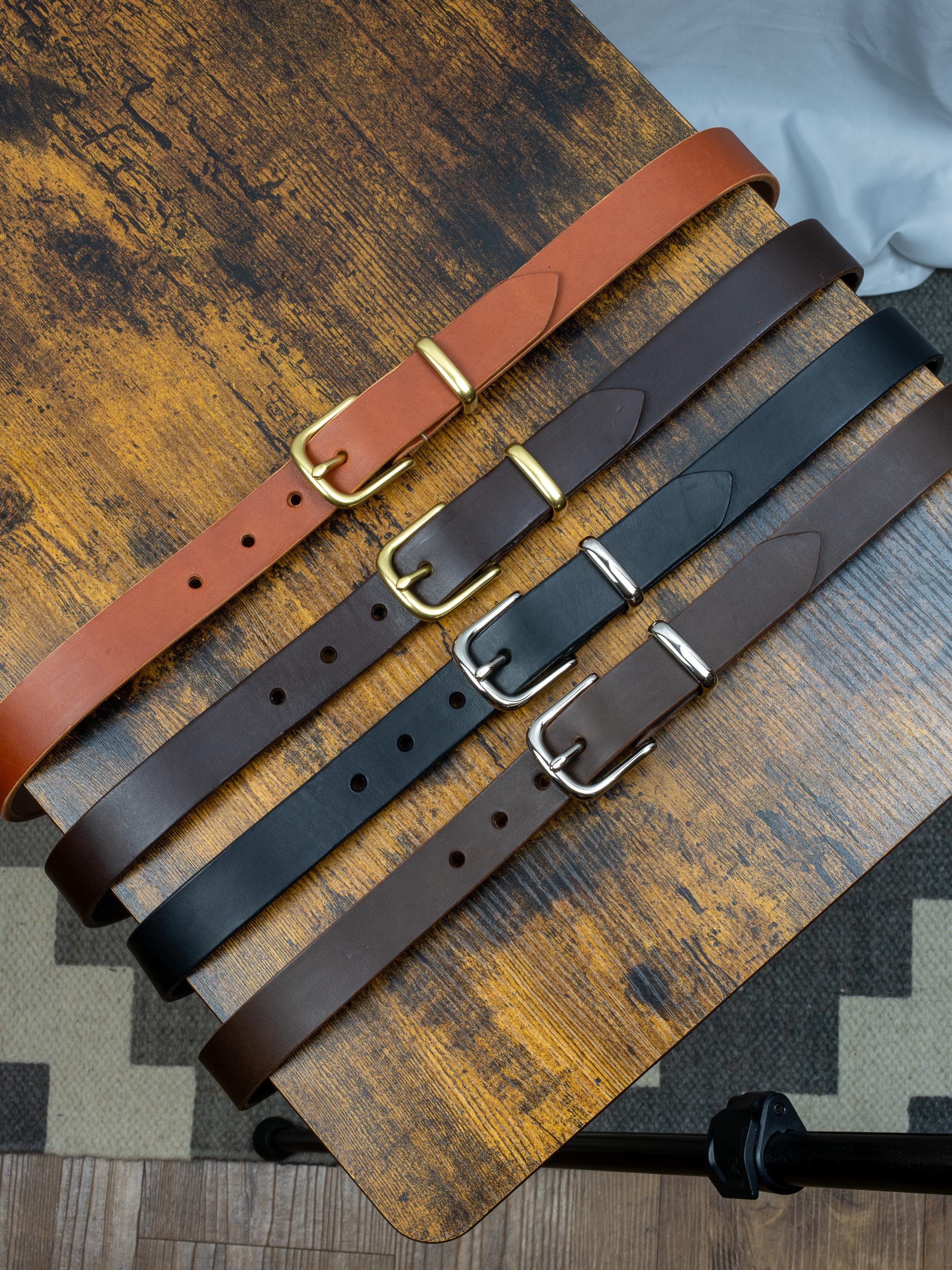 Custom-Made Leather Belt for women belt handmade women's leather belt | 2.5 cm jeans belt Vintage leather belt | Gift for her Luxury belt