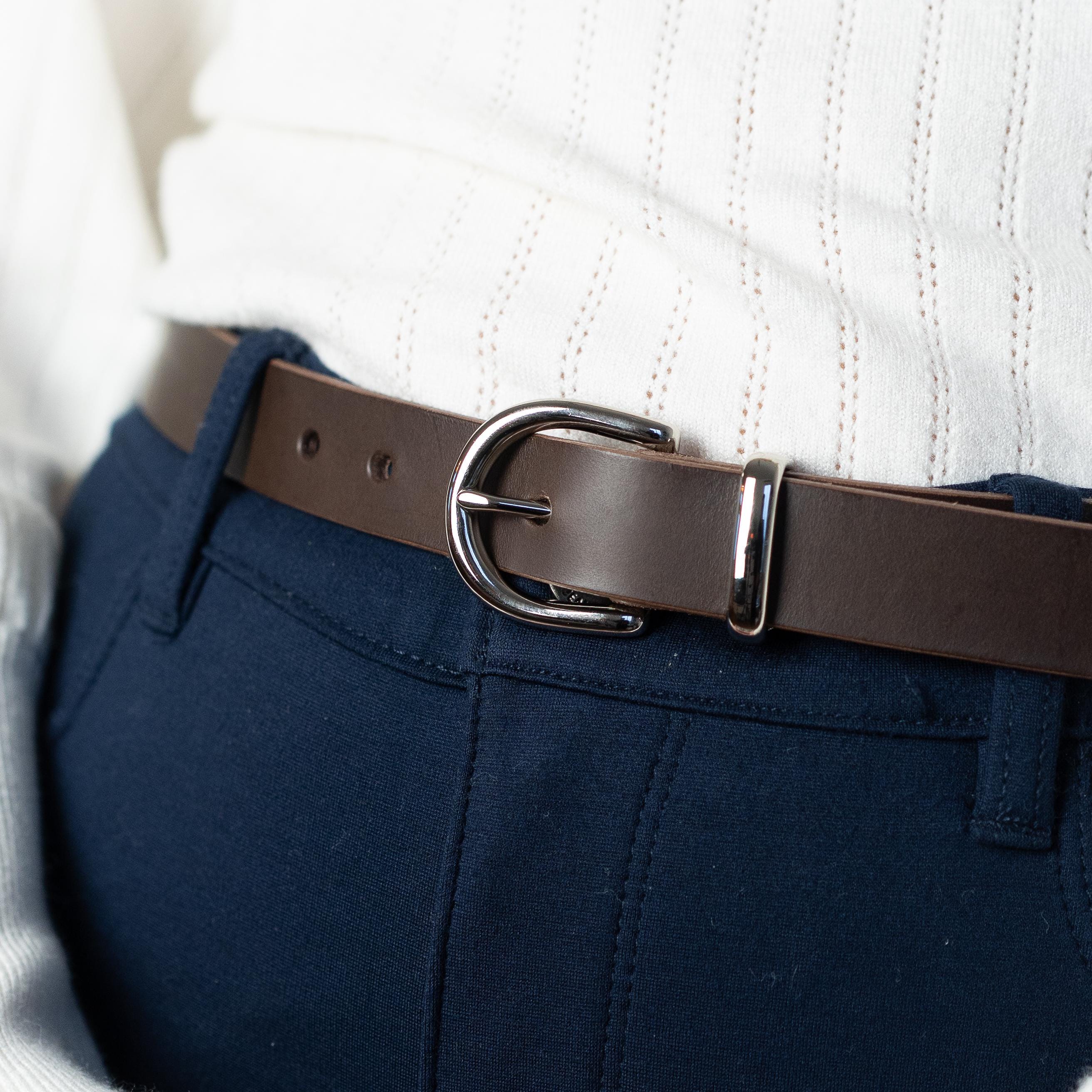 Custom-Made Leather Belt for women belt handmade women's leather belt | 2.5 cm jeans belt Vintage leather belt | Gift for her Luxury belt