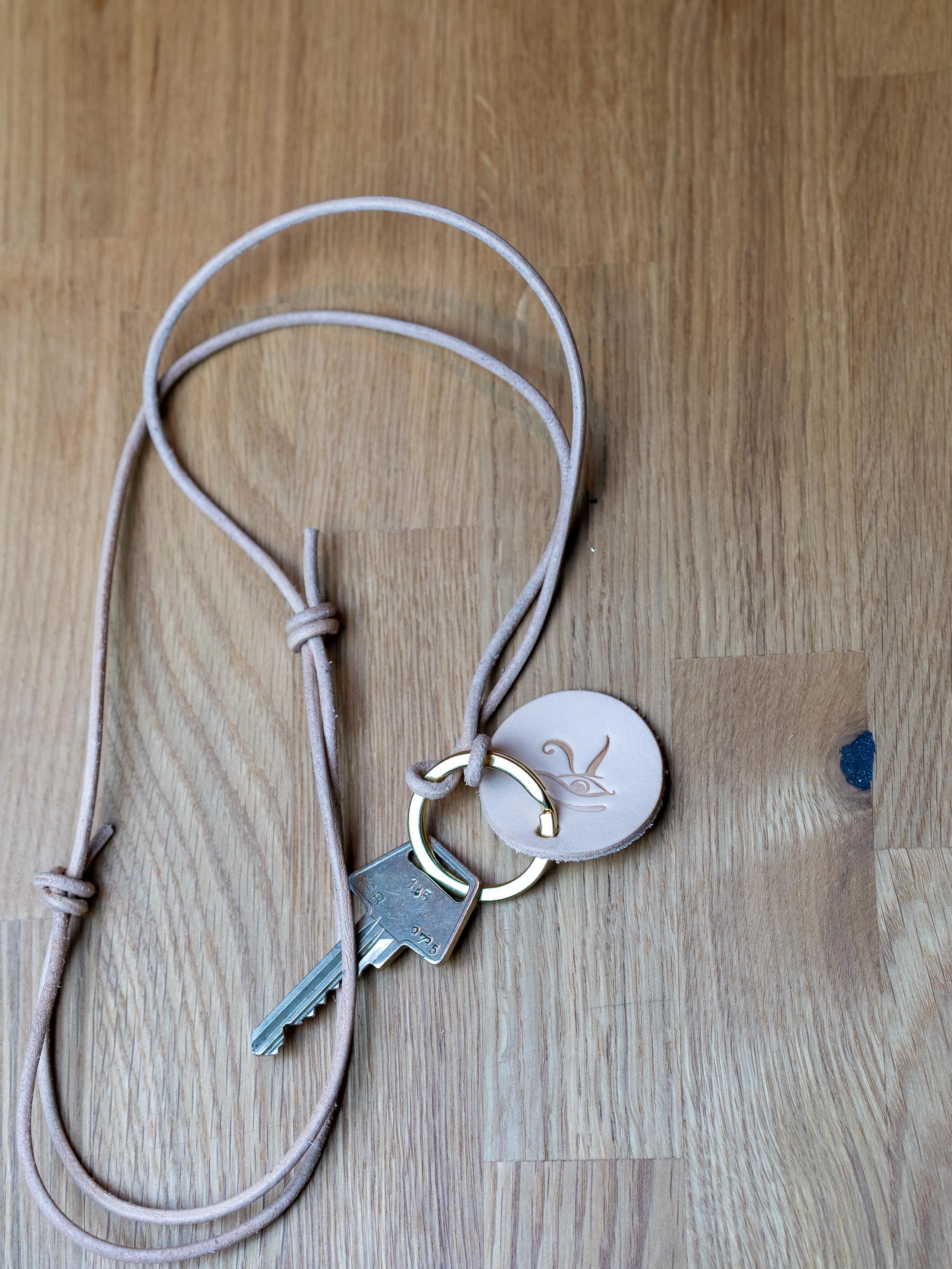 Personalisiertes Leder-Lanyard | Ausweishalter | ID-Schlüsselanhänger-Halskette | Leder-Schlüsselband, Geschenke für Mitarbeiter, Kunden