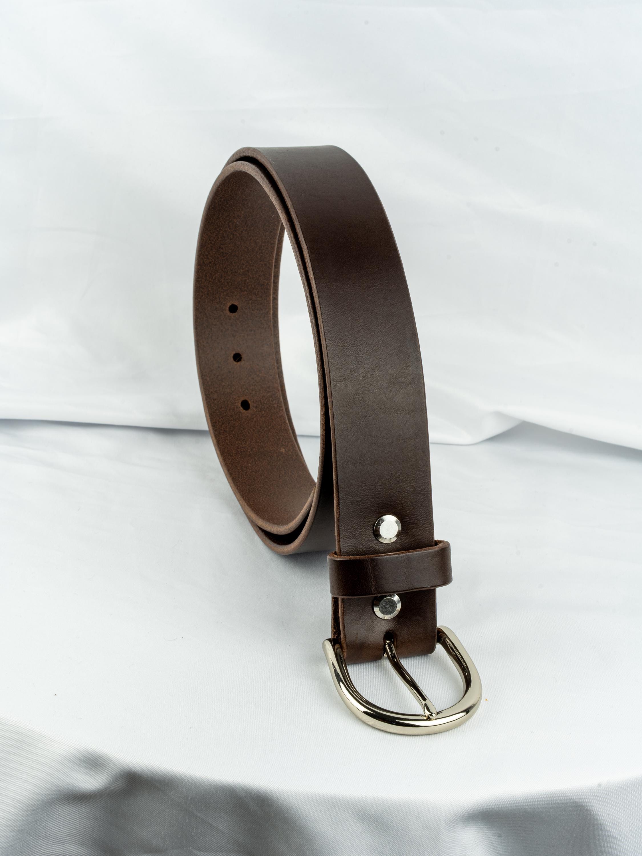 Custom-Made Leather Belt for women belt handmade women's leather belt | 3,8 cm jeans belt Vintage leather belt | Gift for her Luxury belt