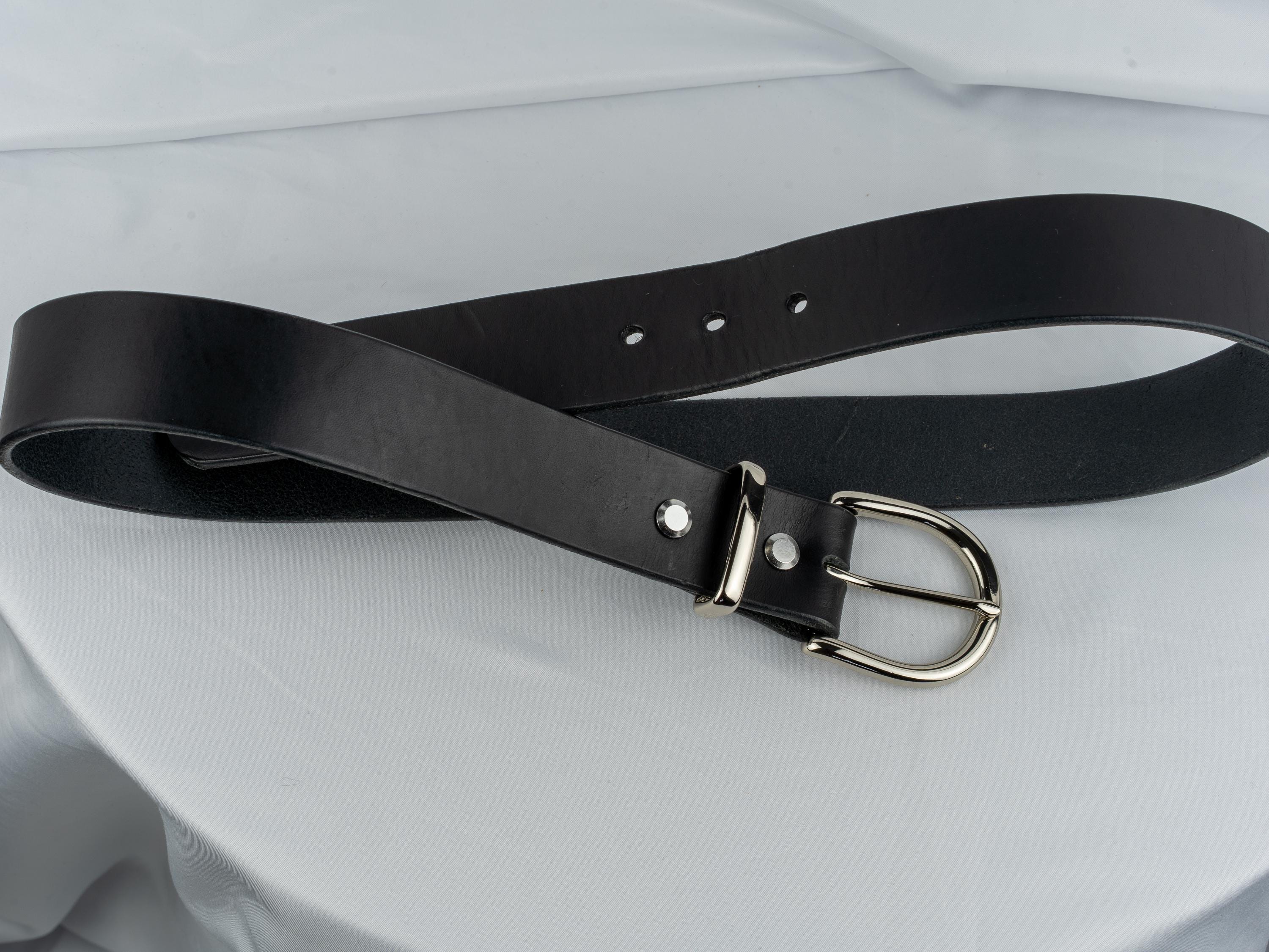 Custom-Made Leather Belt for women belt handmade women's leather belt | 3,8 cm jeans belt Vintage leather belt | Gift for her Luxury belt