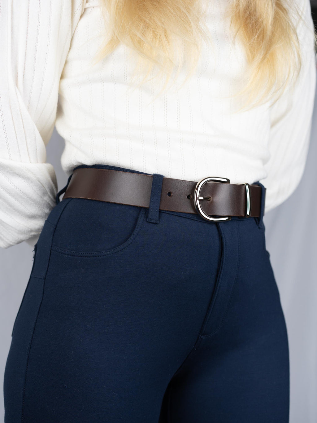 Custom-Made Leather Belt for women belt handmade women's leather belt | 3,8 cm jeans belt Vintage leather belt | Gift for her Luxury belt