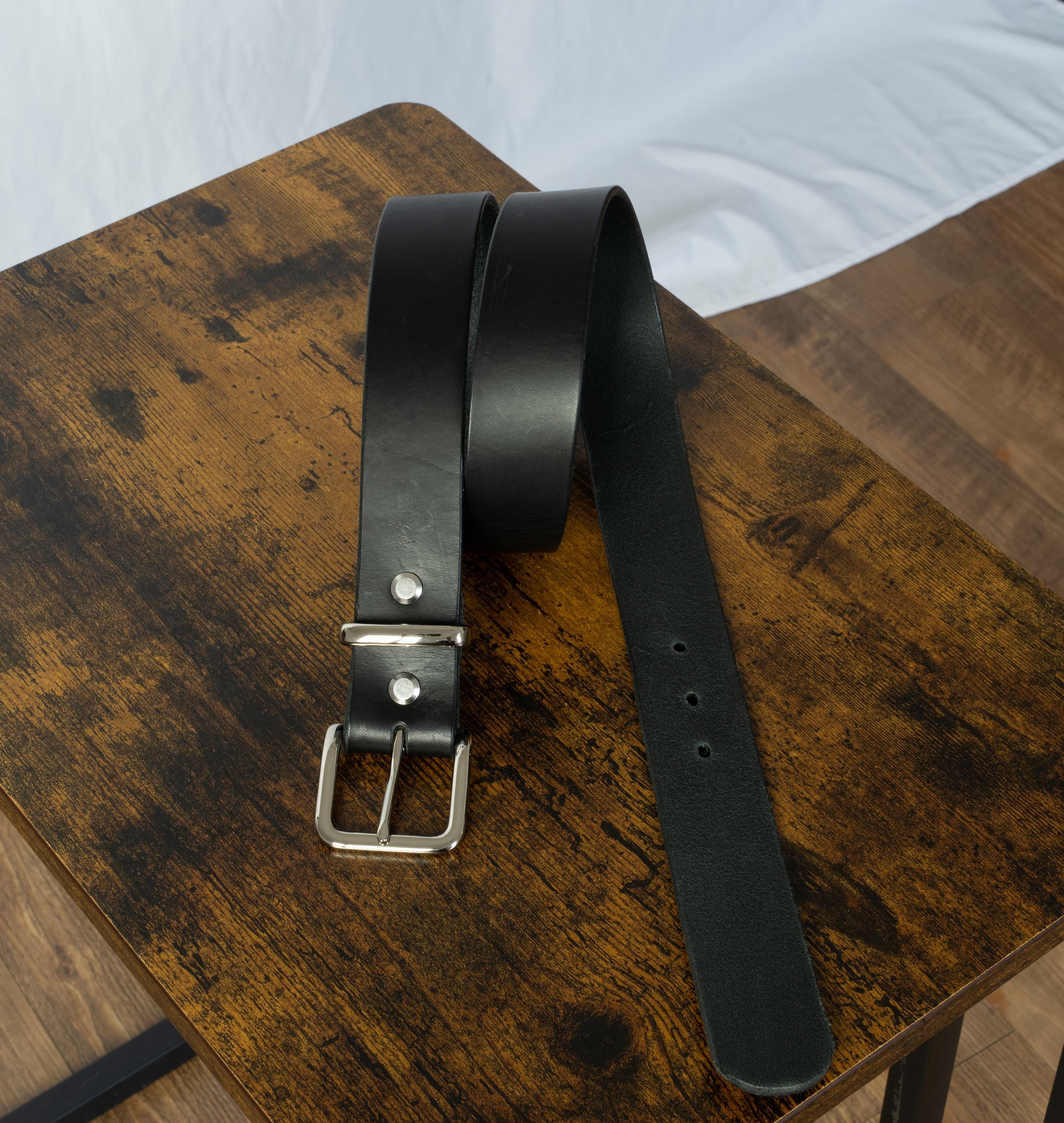 Custom-Made Leather Belt for women belt handmade women's leather belt | 3,8 cm jeans belt Vintage leather belt | Gift for her Luxury belt