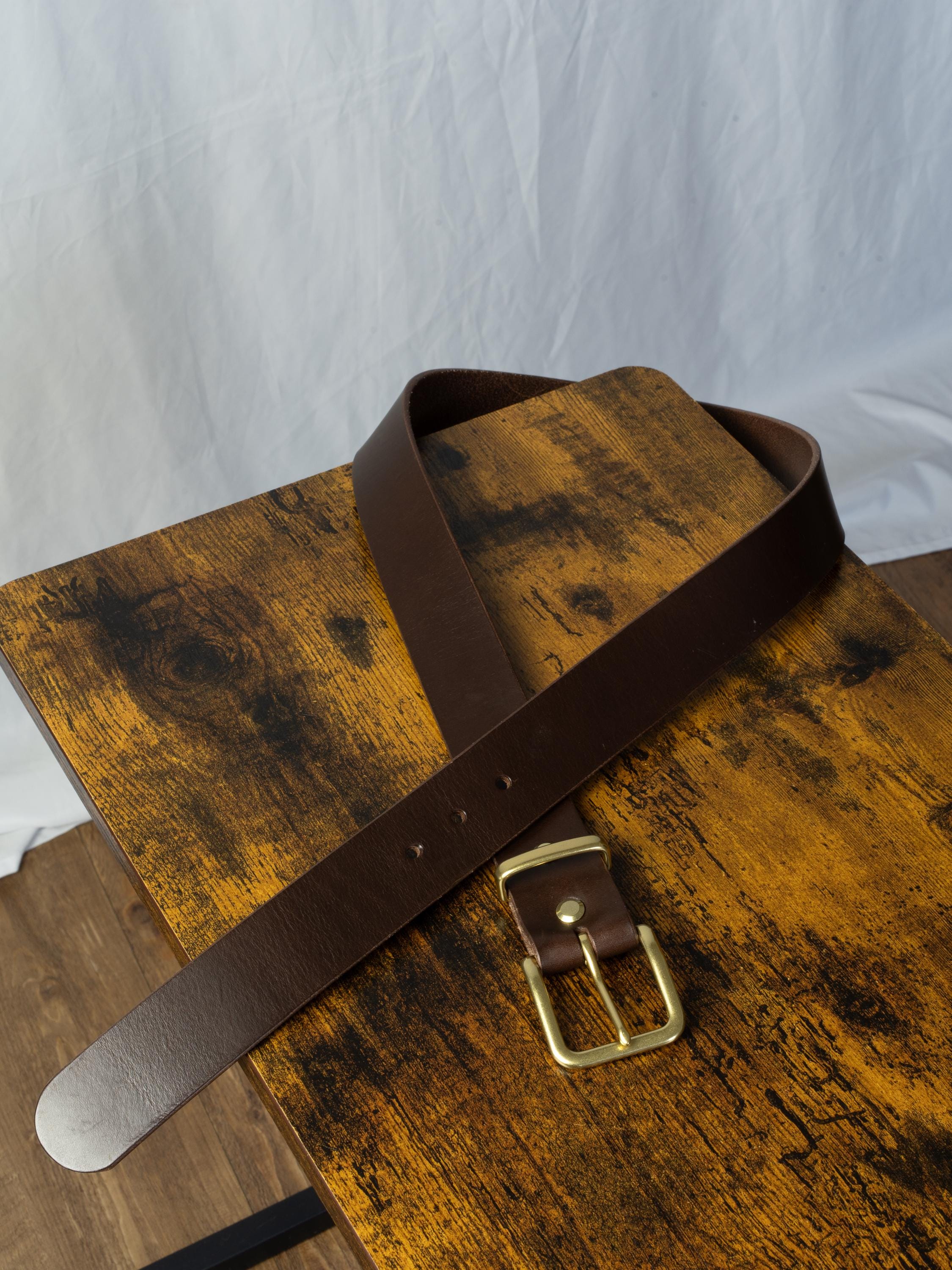 Custom-Made Leather Belt for women belt handmade women's leather belt | 3,8 cm jeans belt Vintage leather belt | Gift for her Luxury belt
