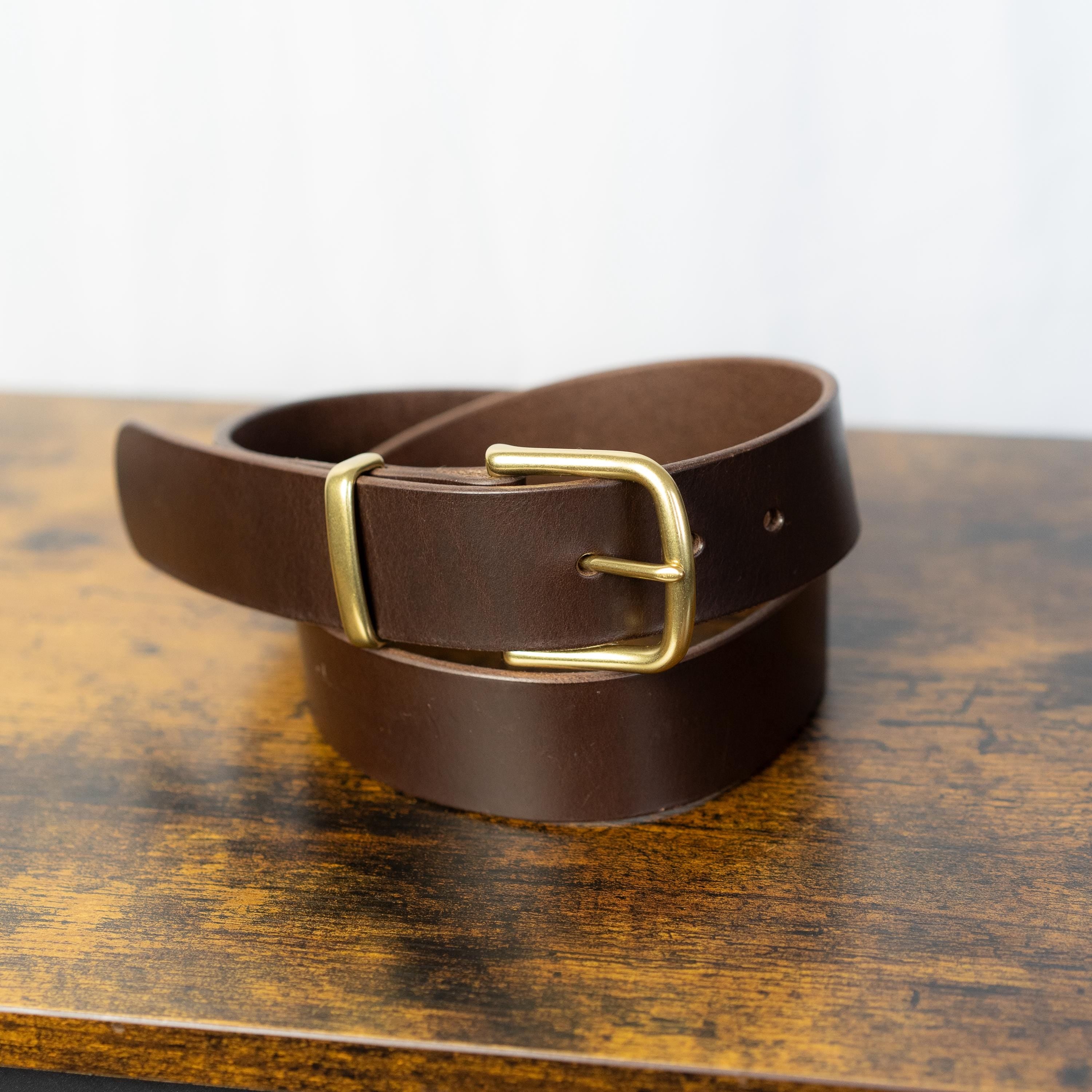 Custom-Made Leather Belt for women belt handmade women's leather belt | 3,8 cm jeans belt Vintage leather belt | Gift for her Luxury belt