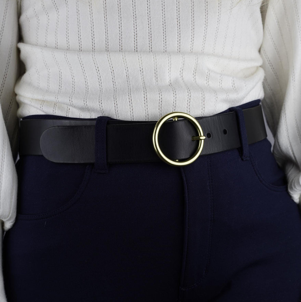 Custom-Made Leather Belt for women belt handmade women's leather belt | 3,8 cm jeans belt Vintage leather belt | Gift for her Luxury belt