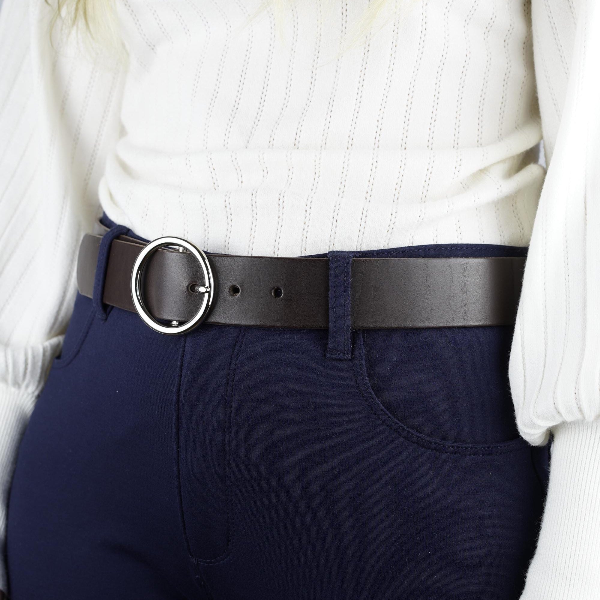 Custom-Made Leather Belt for women belt handmade women's leather belt | 3,8 cm jeans belt Vintage leather belt | Gift for her Luxury belt