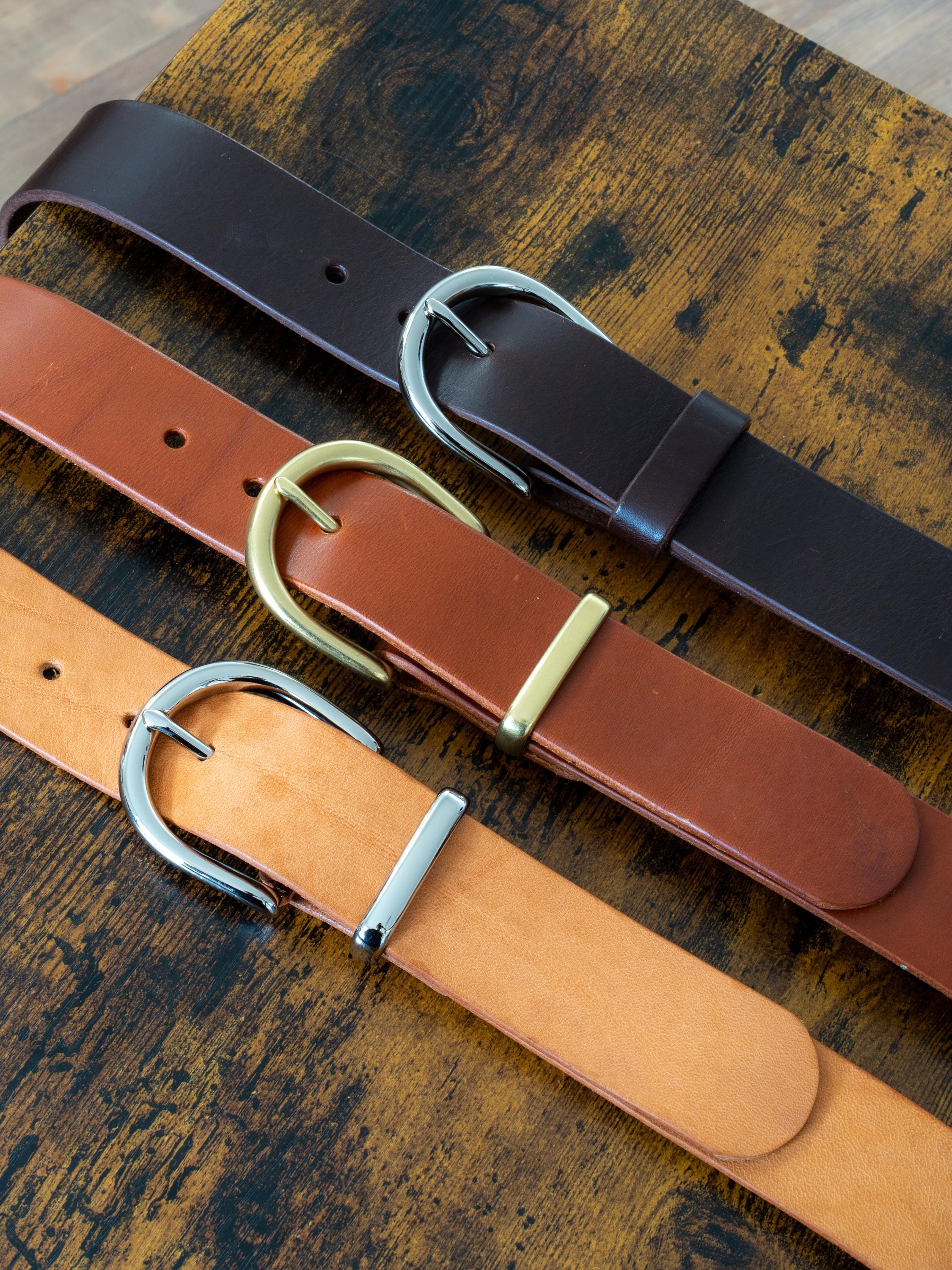 Custom-Made Leather Belt for women belt handmade women's leather belt | 3,8 cm jeans belt Vintage leather belt | Gift for her Luxury belt