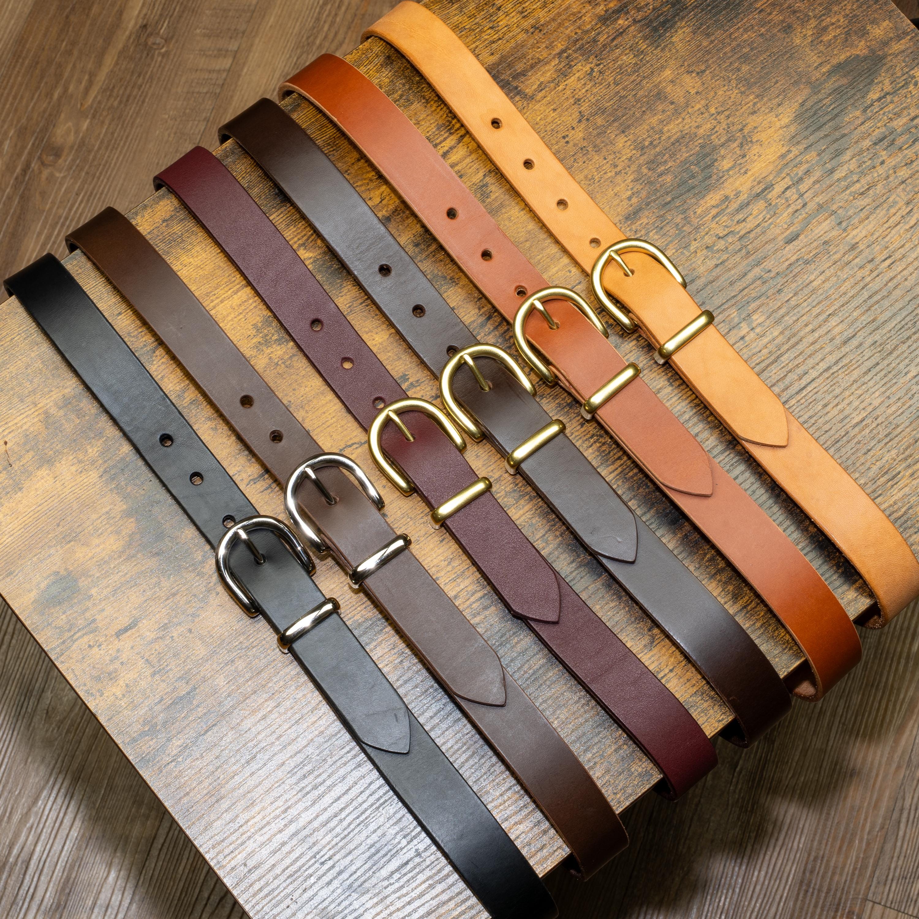 Custom-Made Leather Belt for women belt handmade women's leather belt | 2.5 cm jeans belt Vintage leather belt | Gift for her Luxury belt