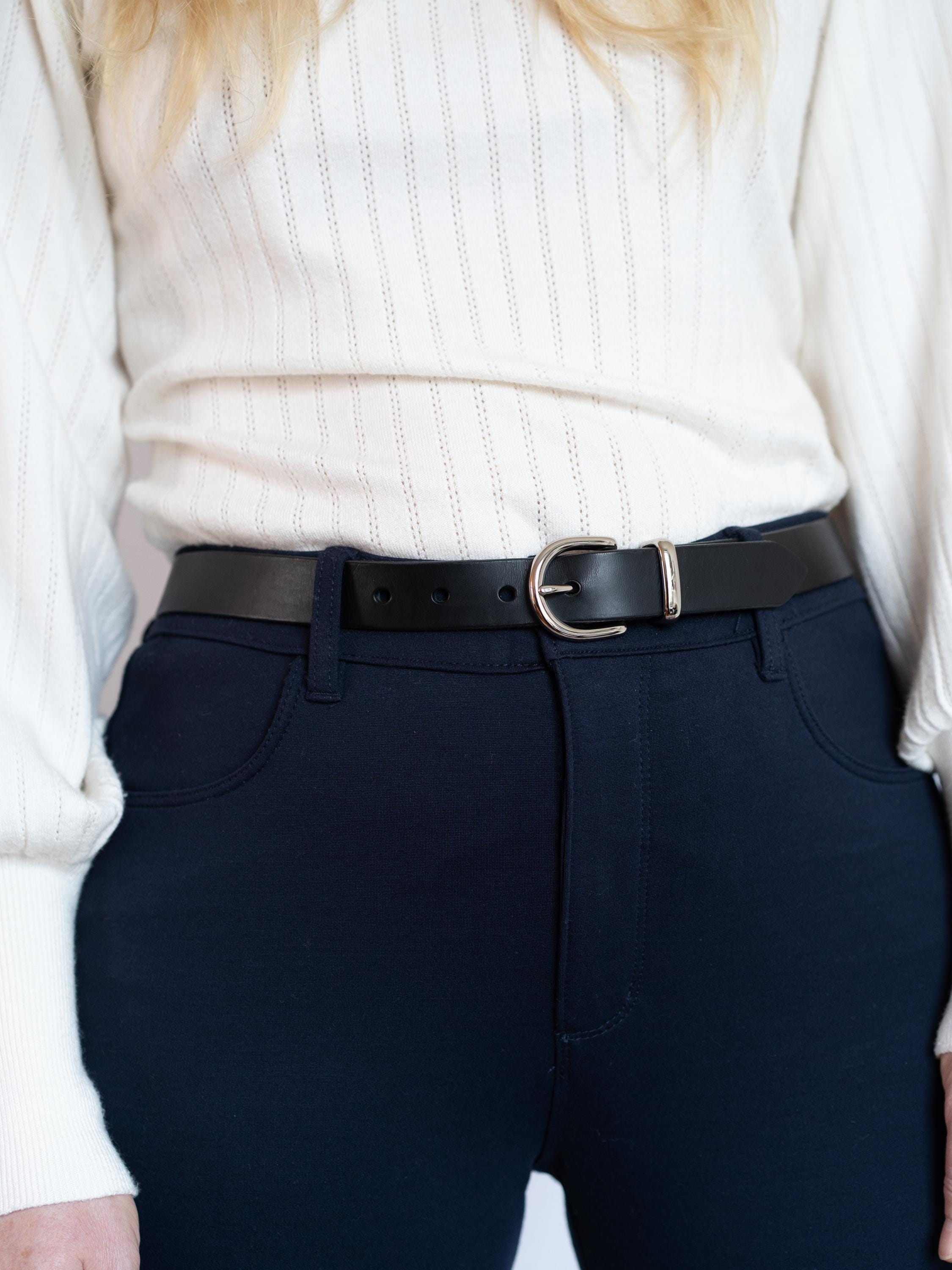 Custom-Made Leather Belt for women belt handmade women's leather belt | 2.5 cm jeans belt Vintage leather belt | Gift for her Luxury belt