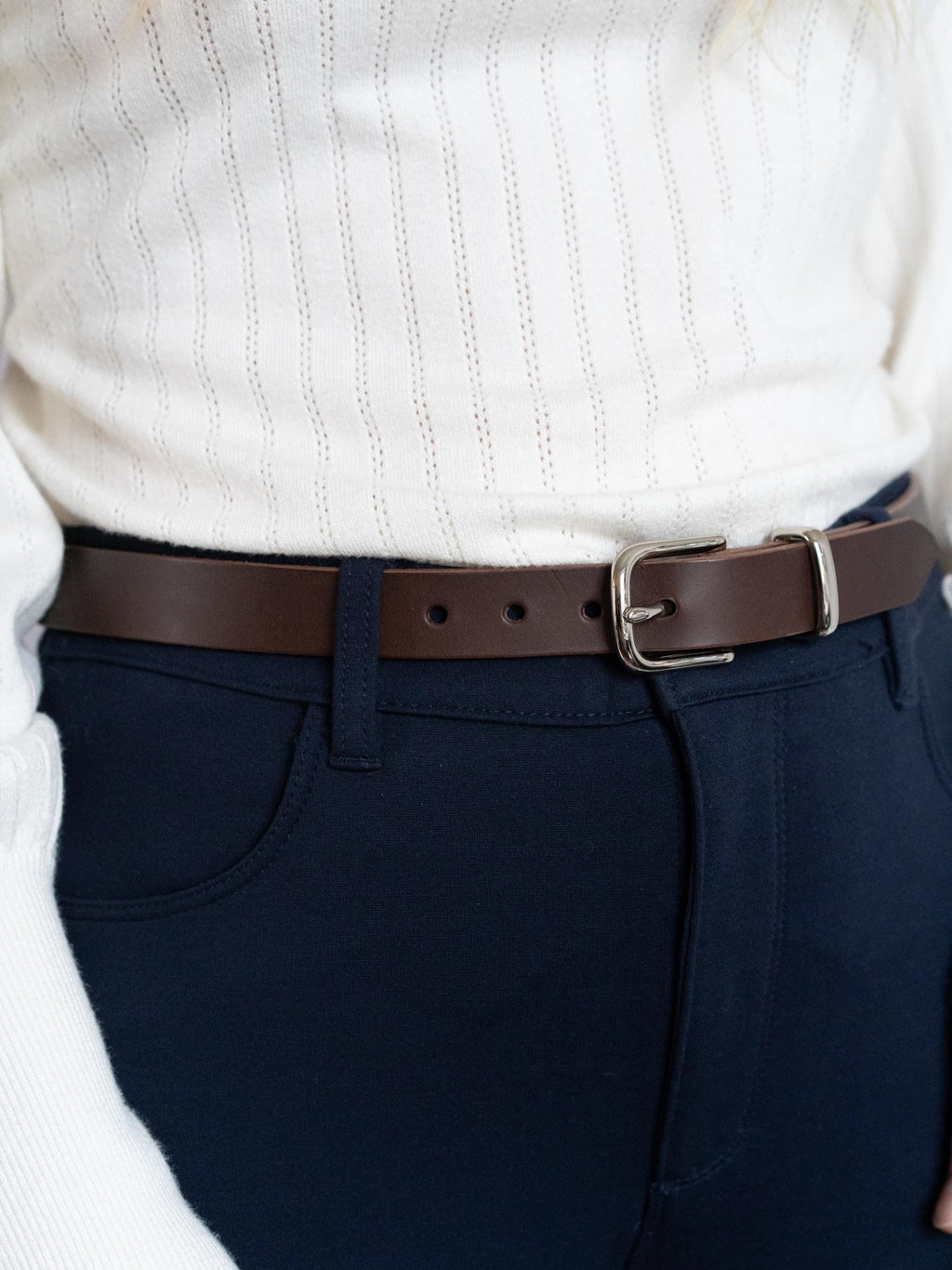 Custom-Made Leather Belt for women belt handmade women's leather belt | 2.5 cm jeans belt Vintage leather belt | Gift for her Luxury belt