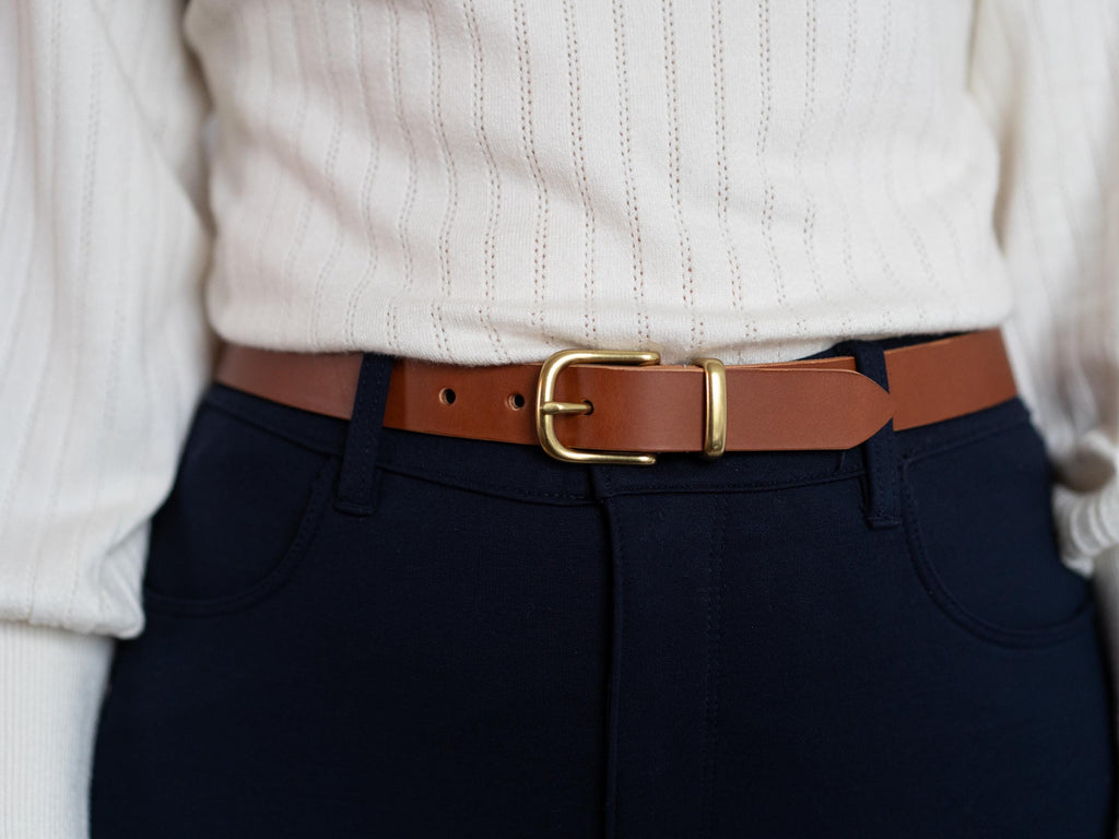 Custom-Made Leather Belt for women belt handmade women's leather belt | 2.5 cm jeans belt Vintage leather belt | Gift for her Luxury belt