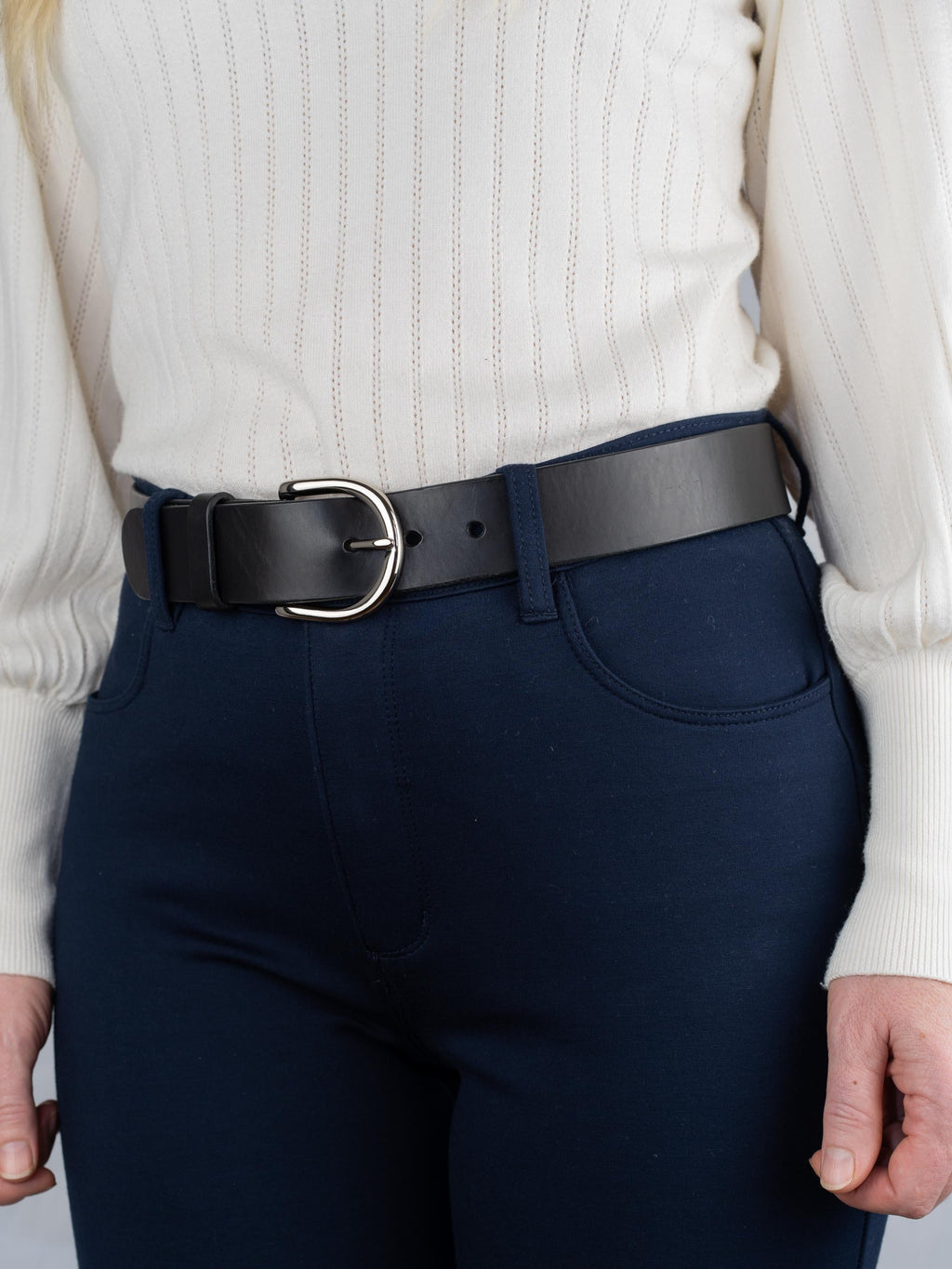 Custom-Made Leather Belt for women belt handmade leather belt | 2/ 2,5 / 3,2 / 3,8 cm jeans belt Black leather belt | Gift for her