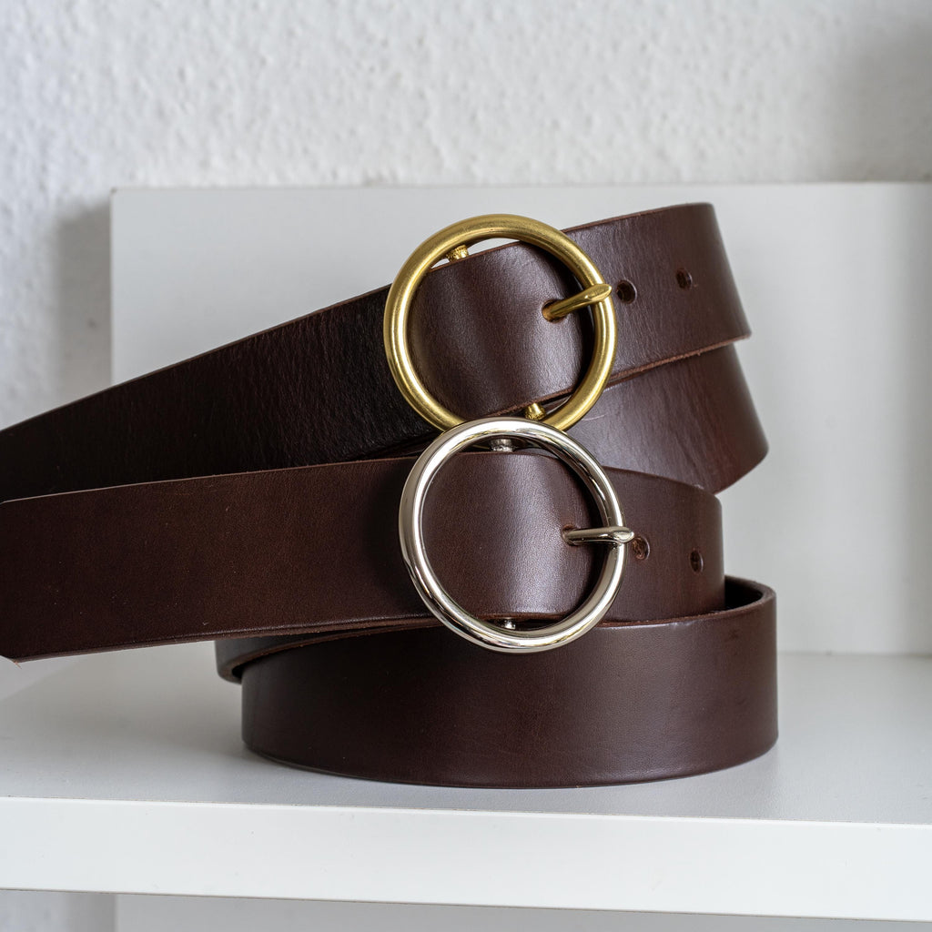 Custom-Made Leather Belt for women belt handmade women's leather belt | 3,8 cm jeans belt Vintage leather belt | Gift for her Luxury belt