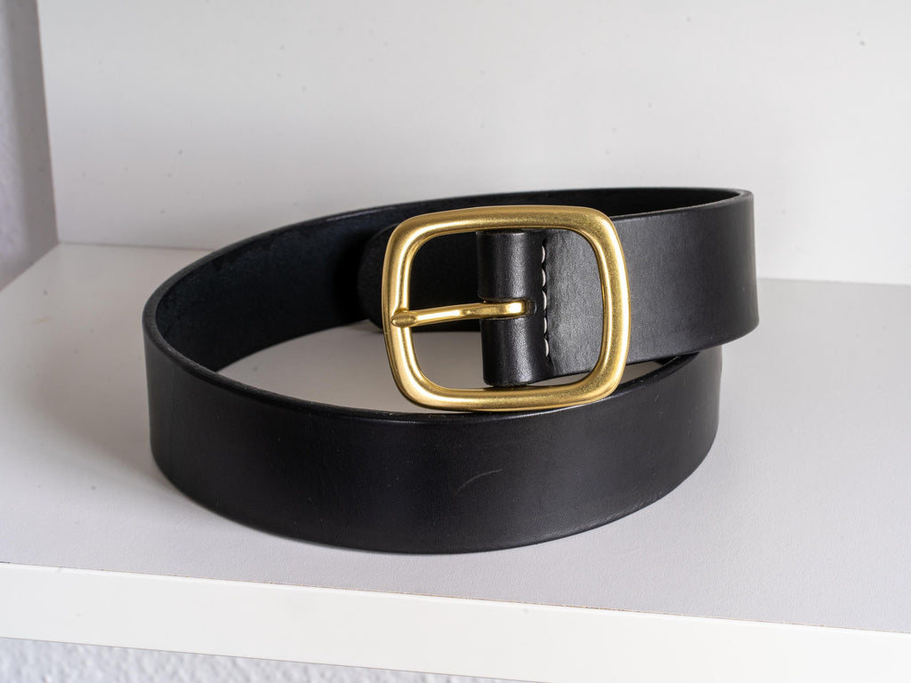 Custom-Made Leather Belt for women belt handmade women's leather belt | 3,8 cm jeans belt Vintage leather belt | Gift for her Luxury belt