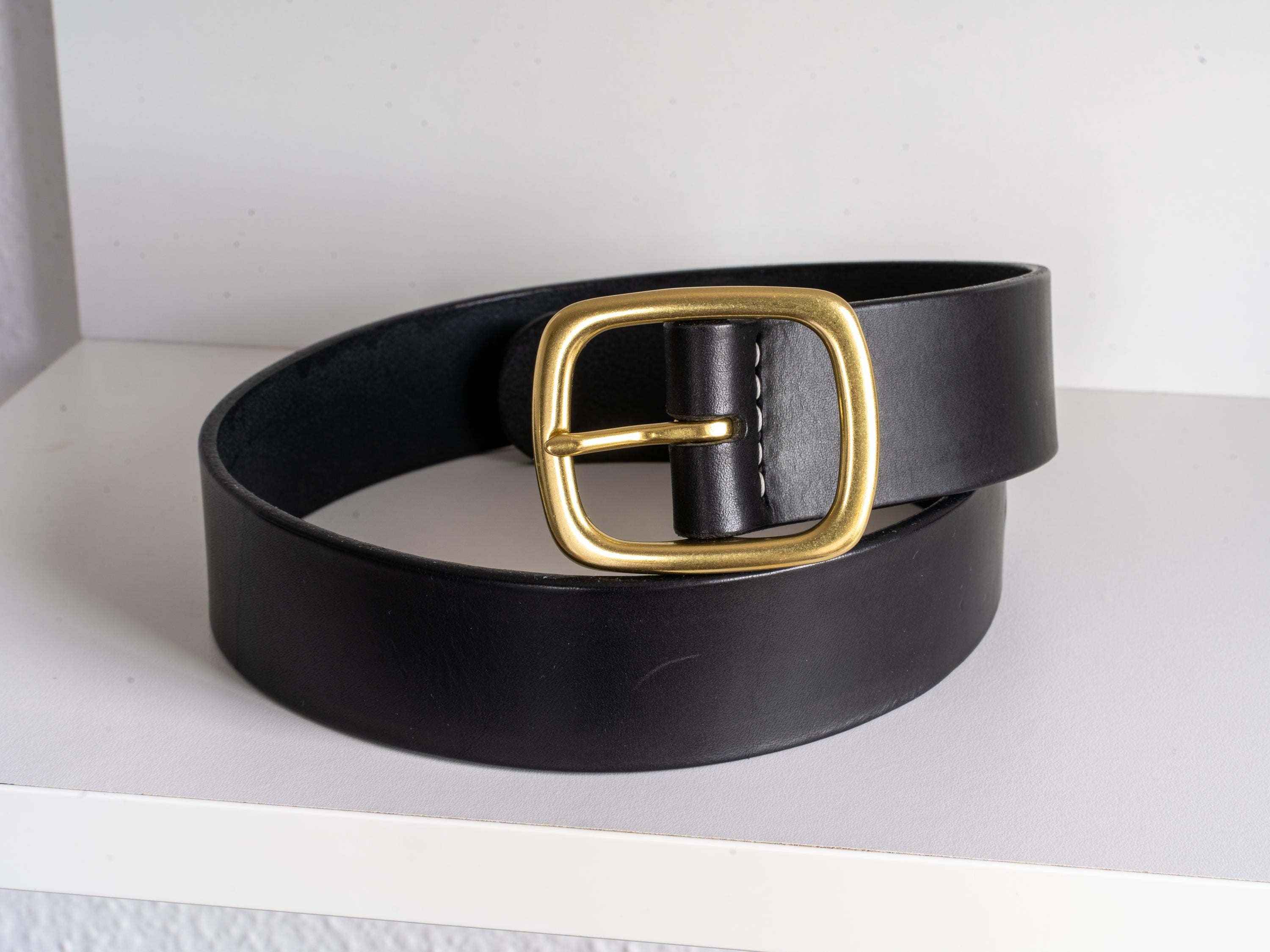 Custom-Made Leather Belt for women belt handmade women's leather belt | 3,8 cm jeans belt Vintage leather belt | Gift for her Luxury belt