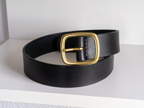 Custom-Made Leather Belt for women belt handmade women's leather belt | 3,8 cm jeans belt Vintage leather belt | Gift for her Luxury belt