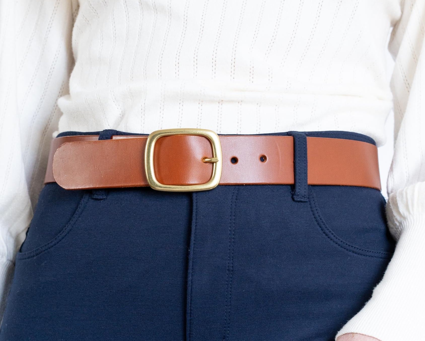 Custom-Made Leather Belt for women belt handmade women's leather belt | 3,8 cm jeans belt Vintage leather belt | Gift for her Luxury belt