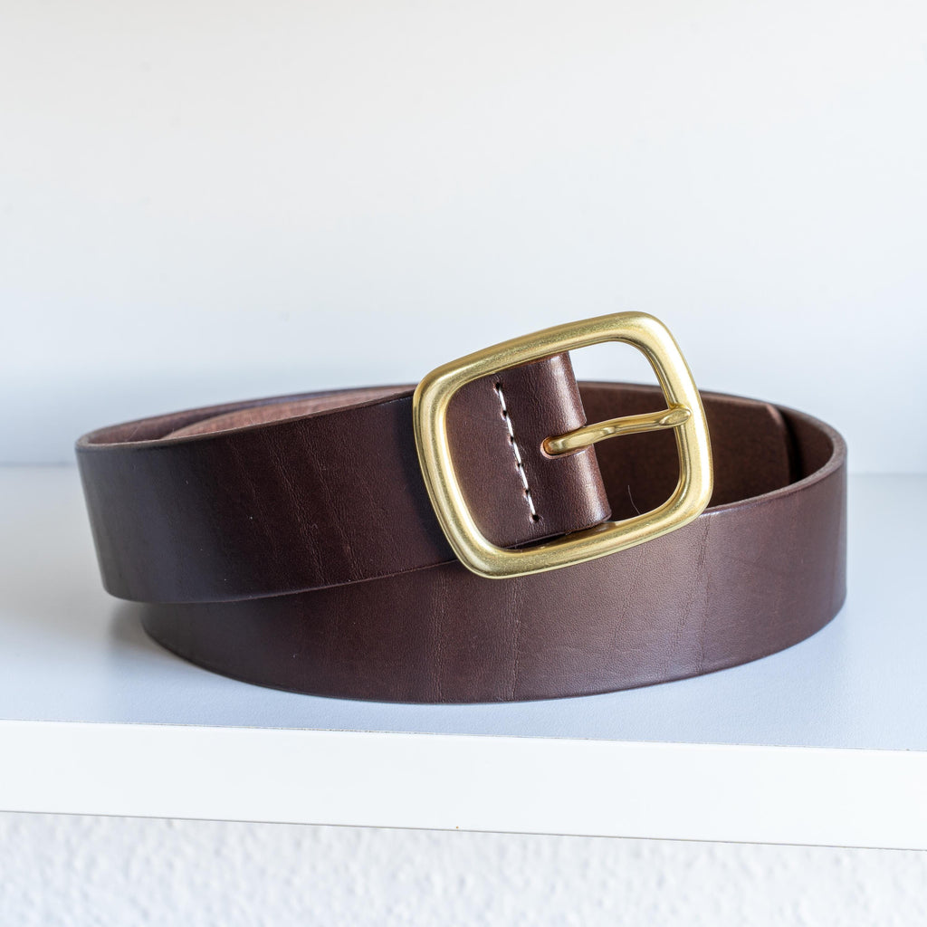 Custom-Made Leather Belt for women belt handmade women's leather belt | 3,8 cm jeans belt Vintage leather belt | Gift for her Luxury belt