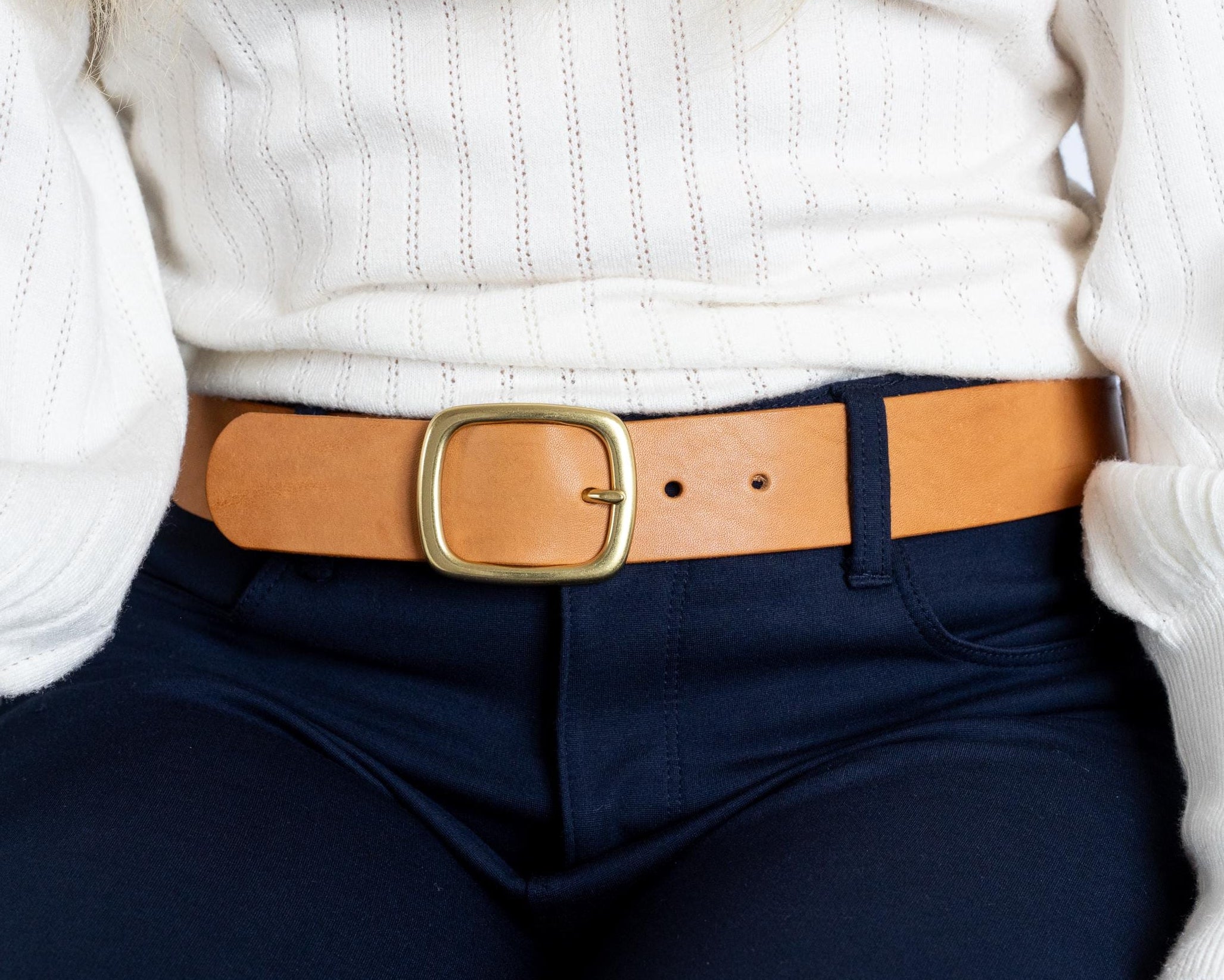 Custom-Made Leather Belt for women belt handmade women's leather belt | 3,8 cm jeans belt Vintage leather belt | Gift for her Luxury belt