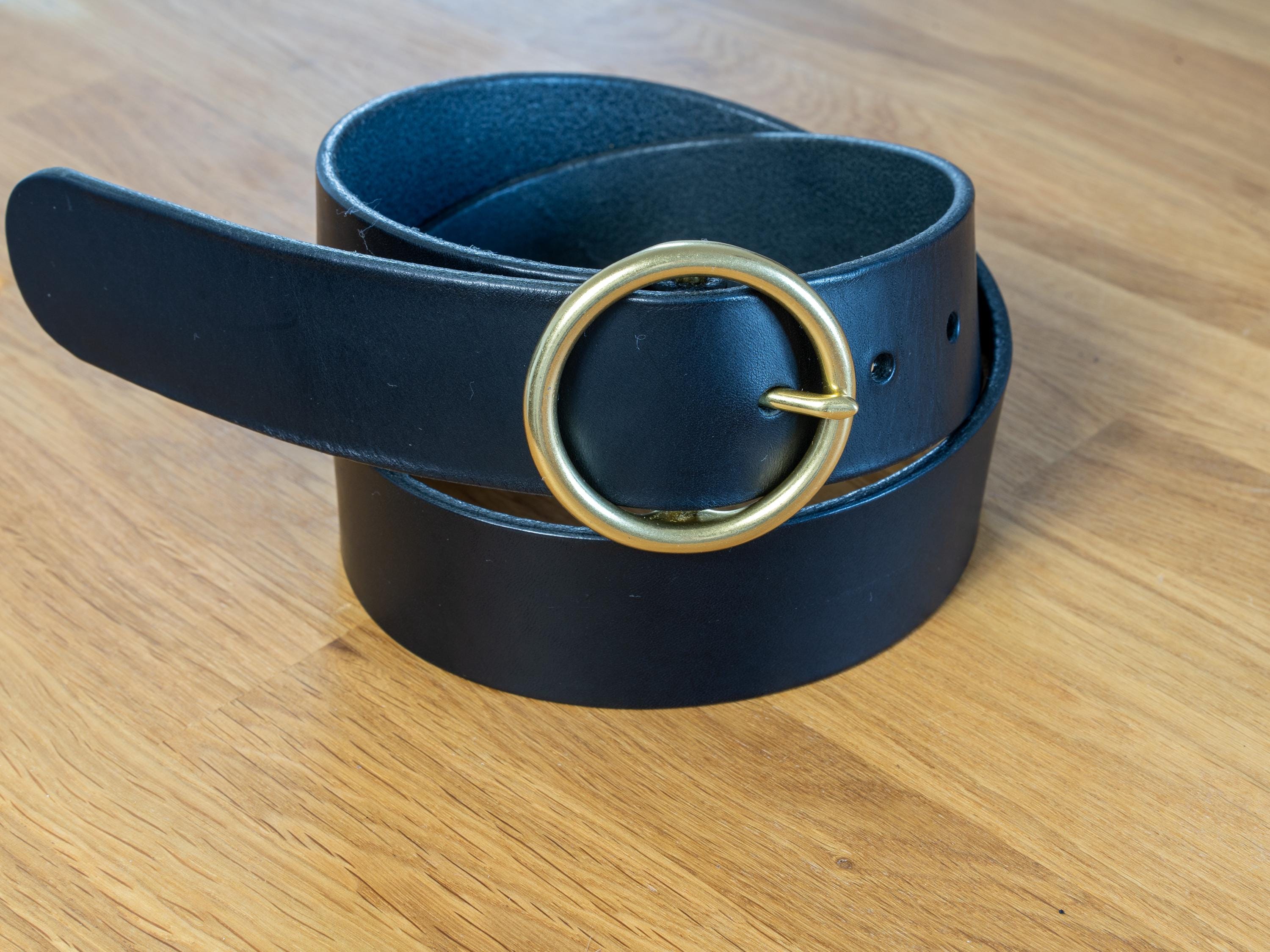 Custom-Made Leather Belt for women belt handmade women's leather belt | 3,8 cm jeans belt Vintage leather belt | Gift for her Luxury belt