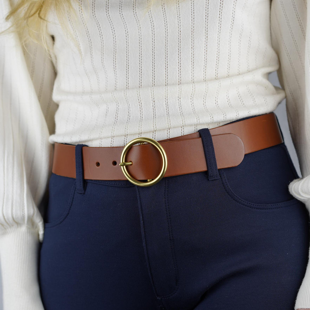 Custom-Made Leather Belt for women belt handmade women's leather belt | 3,8 cm jeans belt Vintage leather belt | Gift for her Luxury belt