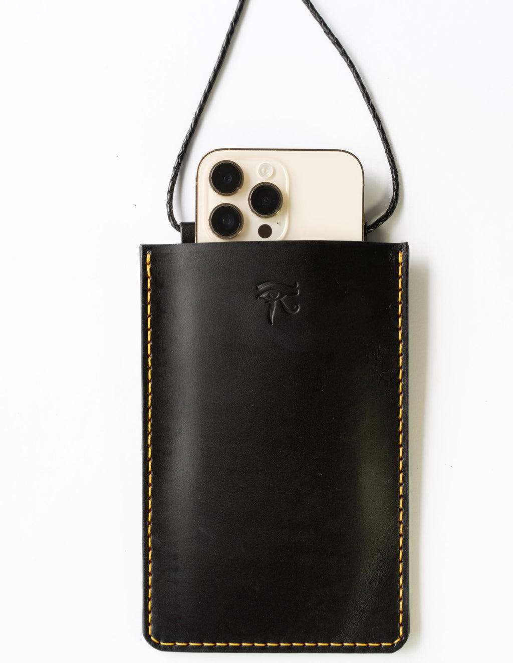 Vegetable Tanned Leather iPhone Case | Handmade Phone Cover | Personalized with Lanyard | Full Grain Cowhide | Gift for Him, Men