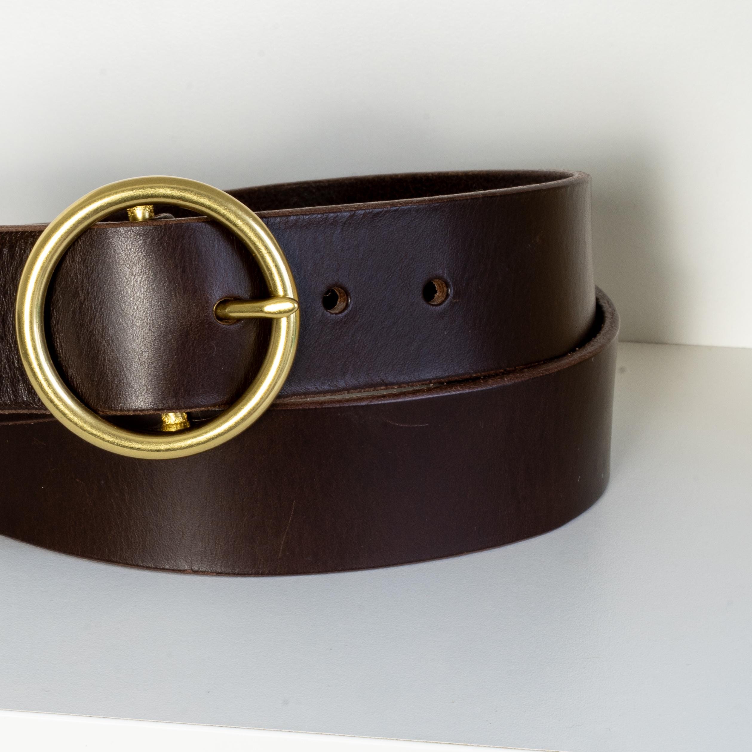 Custom-Made Leather Belt for women belt handmade women's leather belt | 3,8 cm jeans belt Vintage leather belt | Gift for her Luxury belt