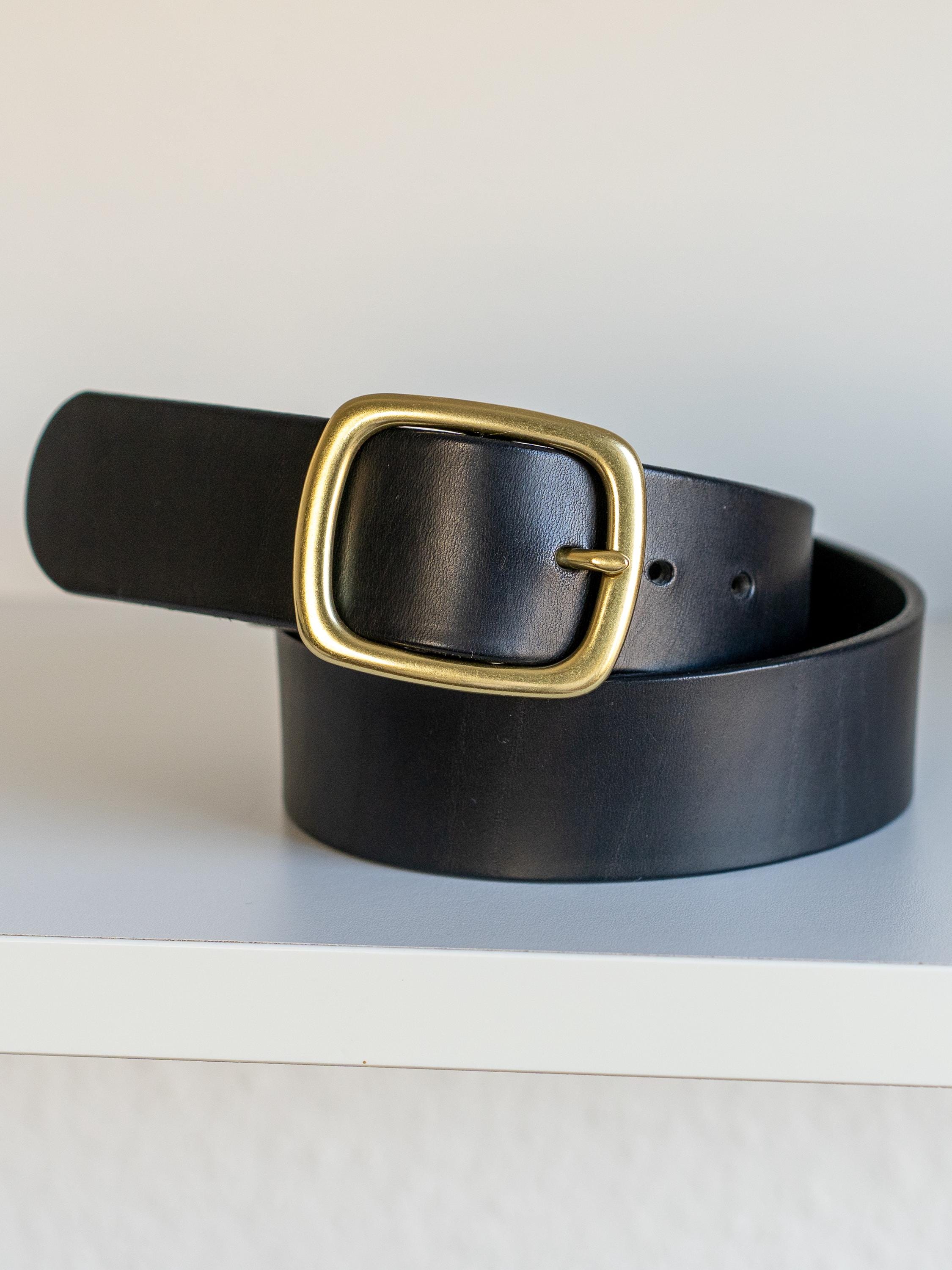 Custom-Made Leather Belt for women belt handmade women's leather belt | 3,8 cm jeans belt Vintage leather belt | Gift for her Luxury belt