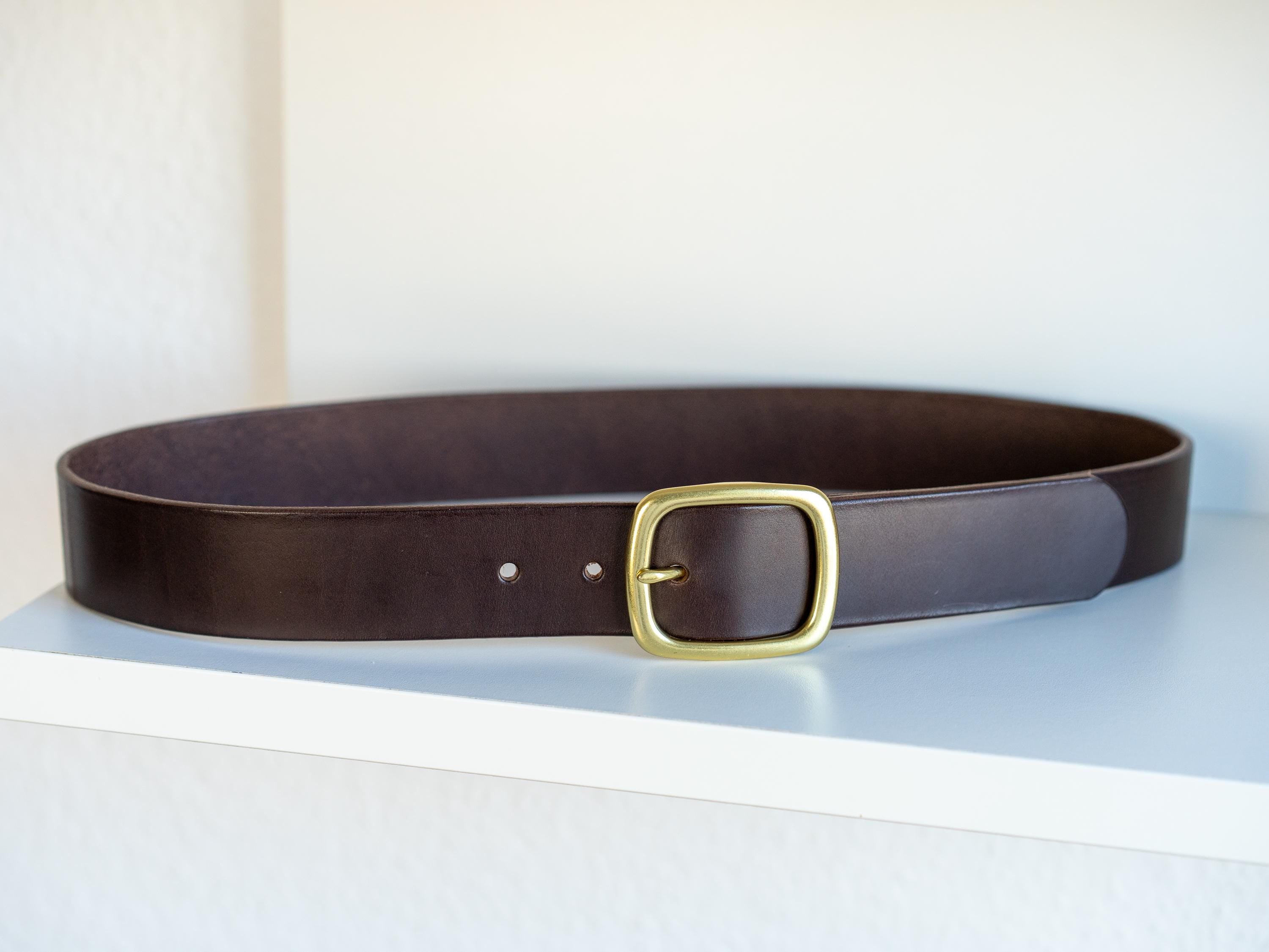 Custom-Made Leather Belt for women belt handmade women's leather belt | 3,8 cm jeans belt Vintage leather belt | Gift for her Luxury belt