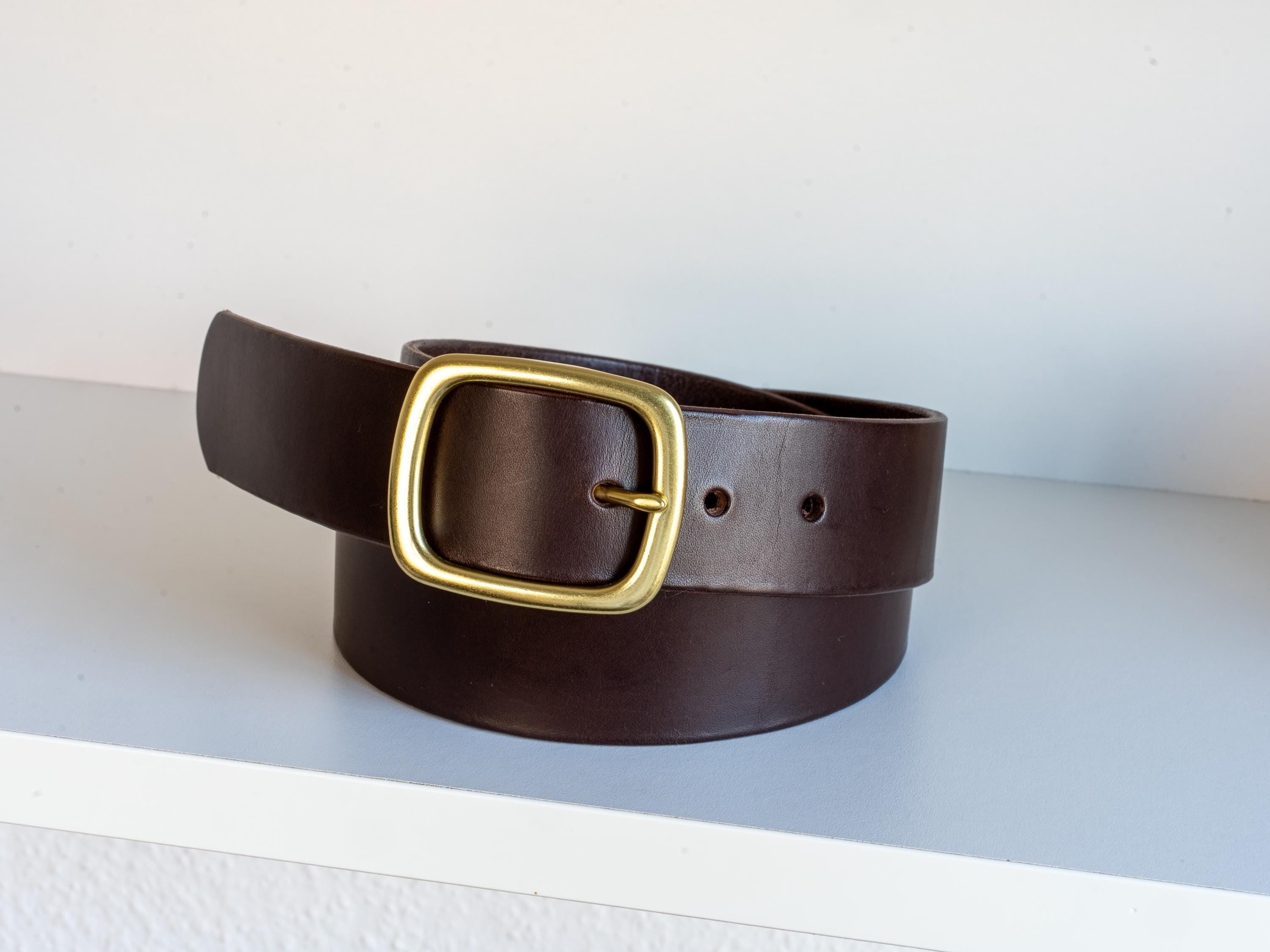 Custom-Made Leather Belt for women belt handmade women's leather belt | 3,8 cm jeans belt Vintage leather belt | Gift for her Luxury belt