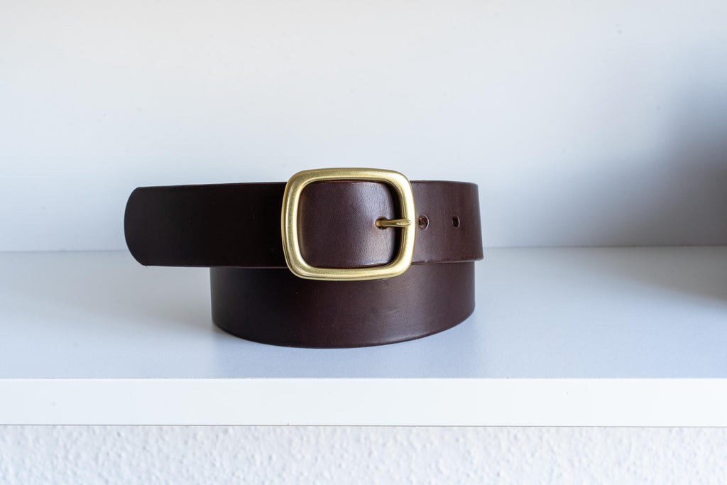 Custom-Made Leather Belt for women belt handmade women's leather belt | 3,8 cm jeans belt Vintage leather belt | Gift for her Luxury belt