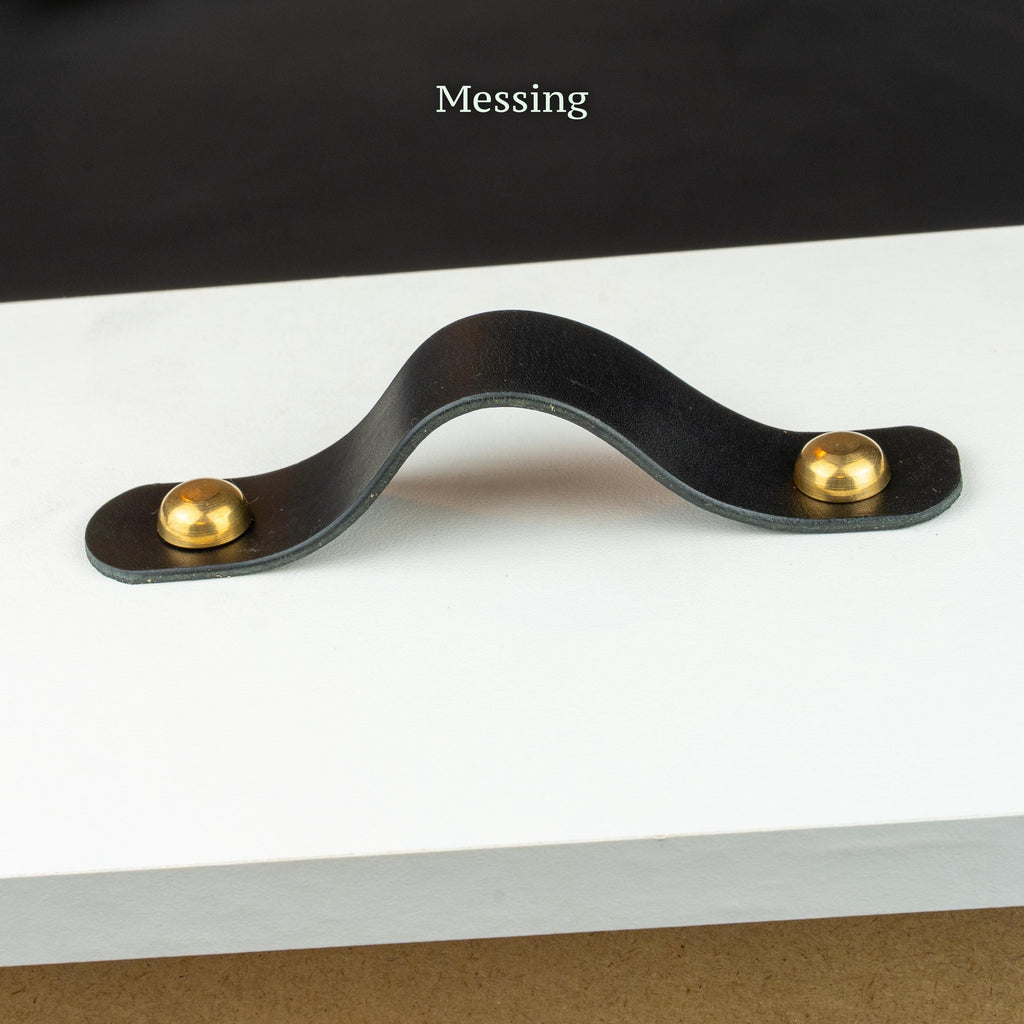 Handmade Leather Handles | Drawer Pulls & Cabinet Knobs | For IKEA Pax Kallax Hemnes | Vegetable Tanned Leather | Made in Germany