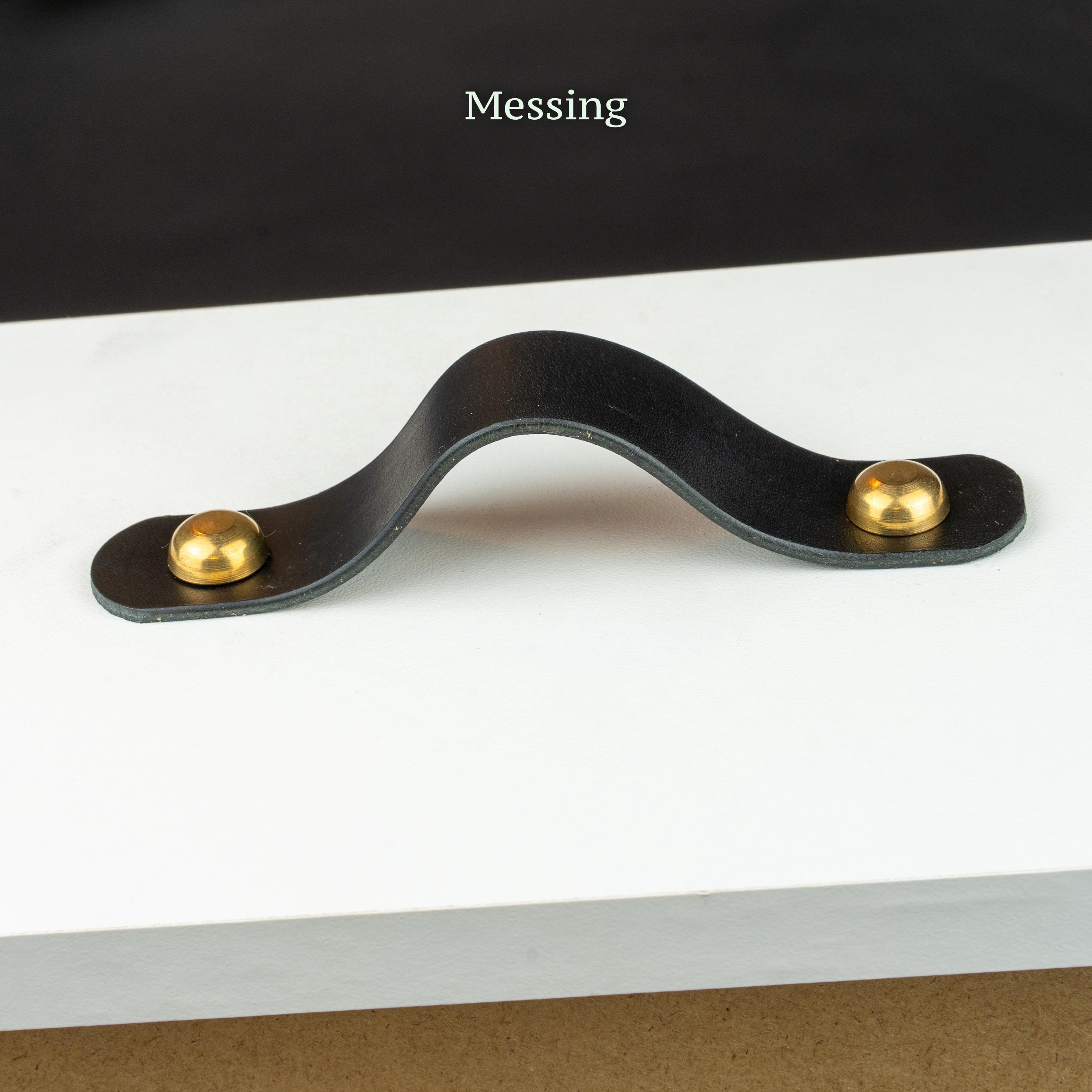 Handmade Leather Handles | Drawer Pulls & Cabinet Knobs | For IKEA Pax Kallax Hemnes | Vegetable Tanned Leather | Made in Germany