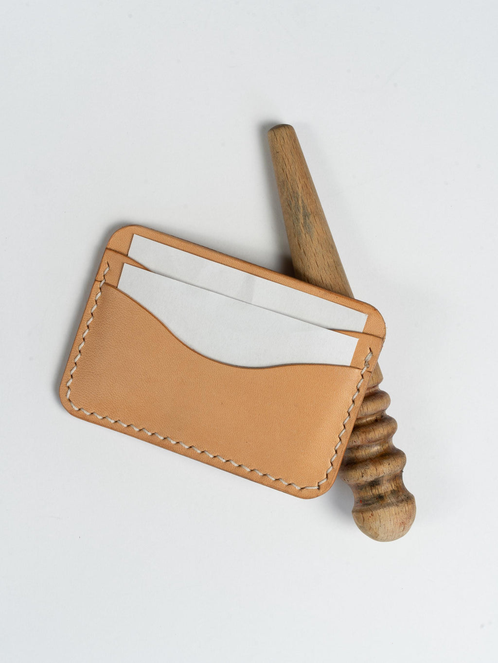 Buttero Leather Card Holder | Hand-Stitched Bifold, Slim, Personalized Engraving Gift| Gift for him.
