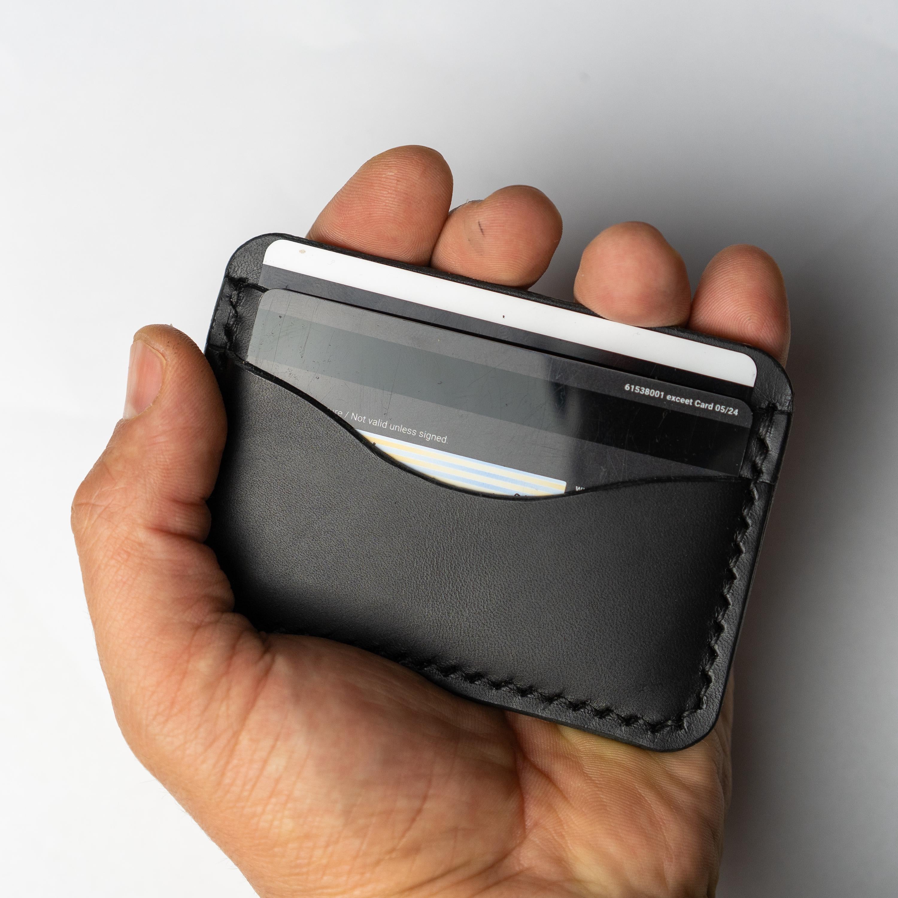 Buttero Leather Card Holder | Hand-Stitched Bifold, Slim, Personalized Engraving Gift| Gift for him.