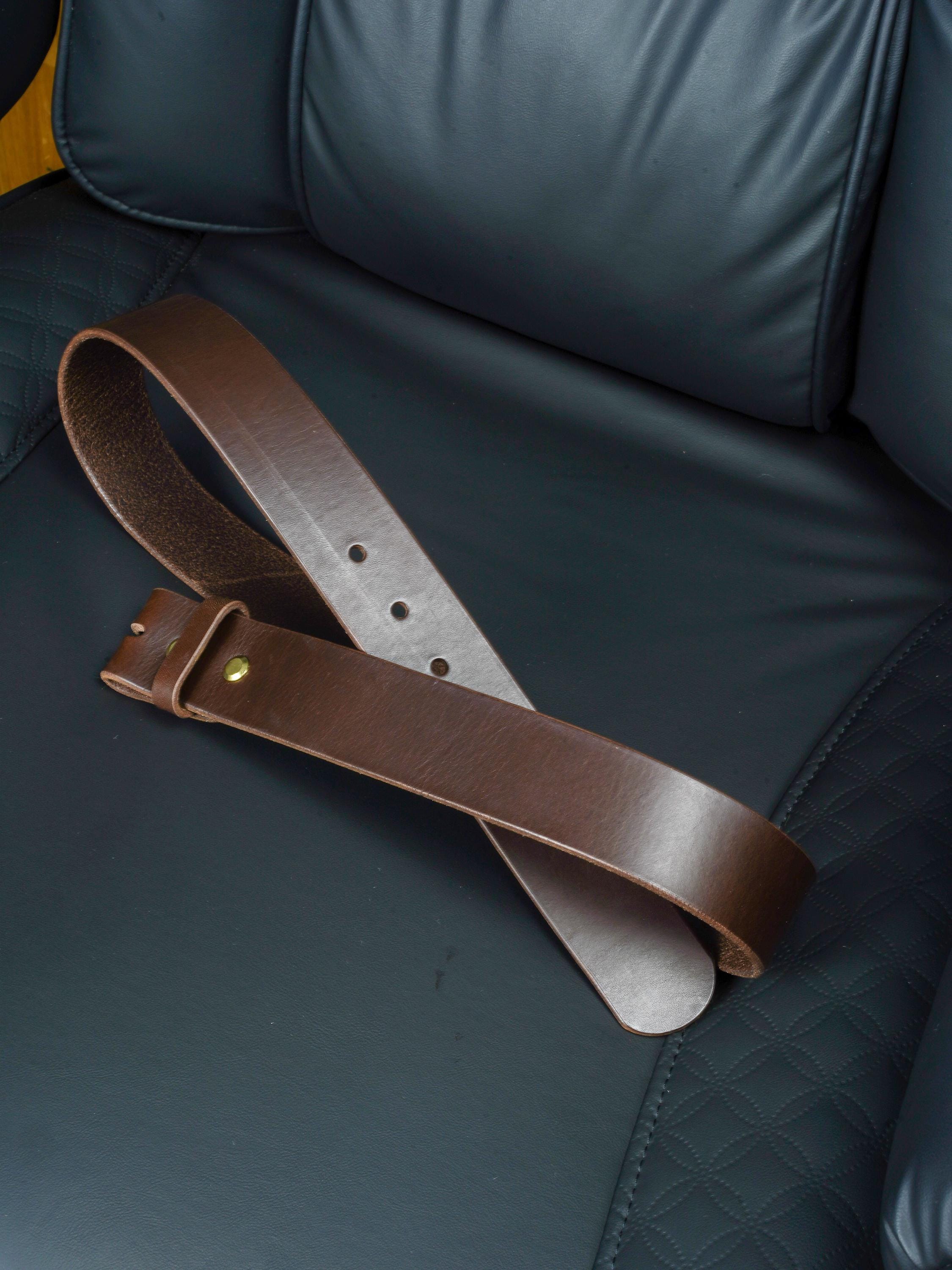 Belt Blank for Buckle | Vegetable Tanned Leather Belt Strap | Tuscan Leather | Unfinished Belt 2cm 2.5cm 3cm 3.2cm 3.5cm 3.8cm 4cm