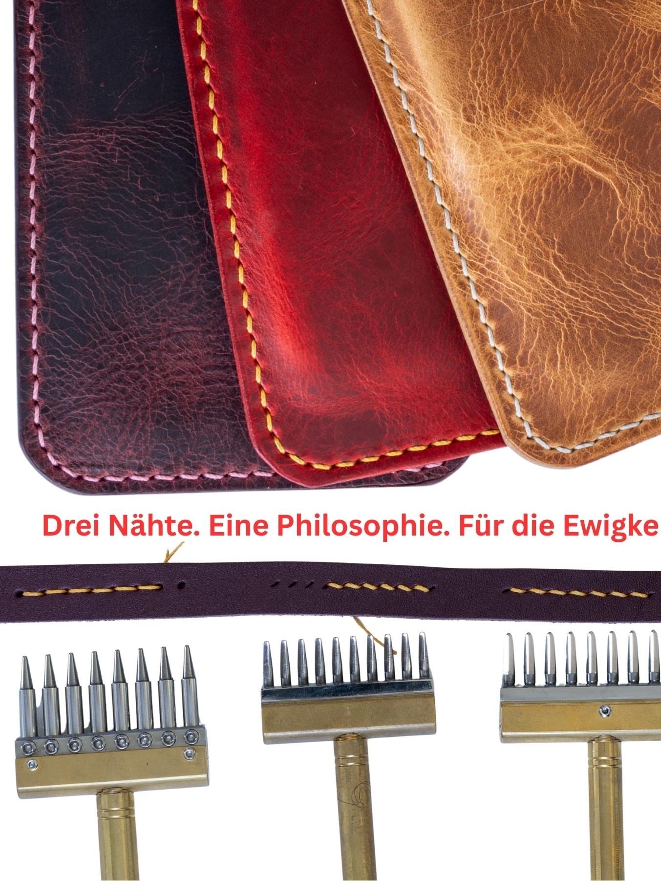 Hand-stitched Leather Case for Your Smartphone - iPhone Case, Every Stitch Sewn by Hand • iPhone Etui