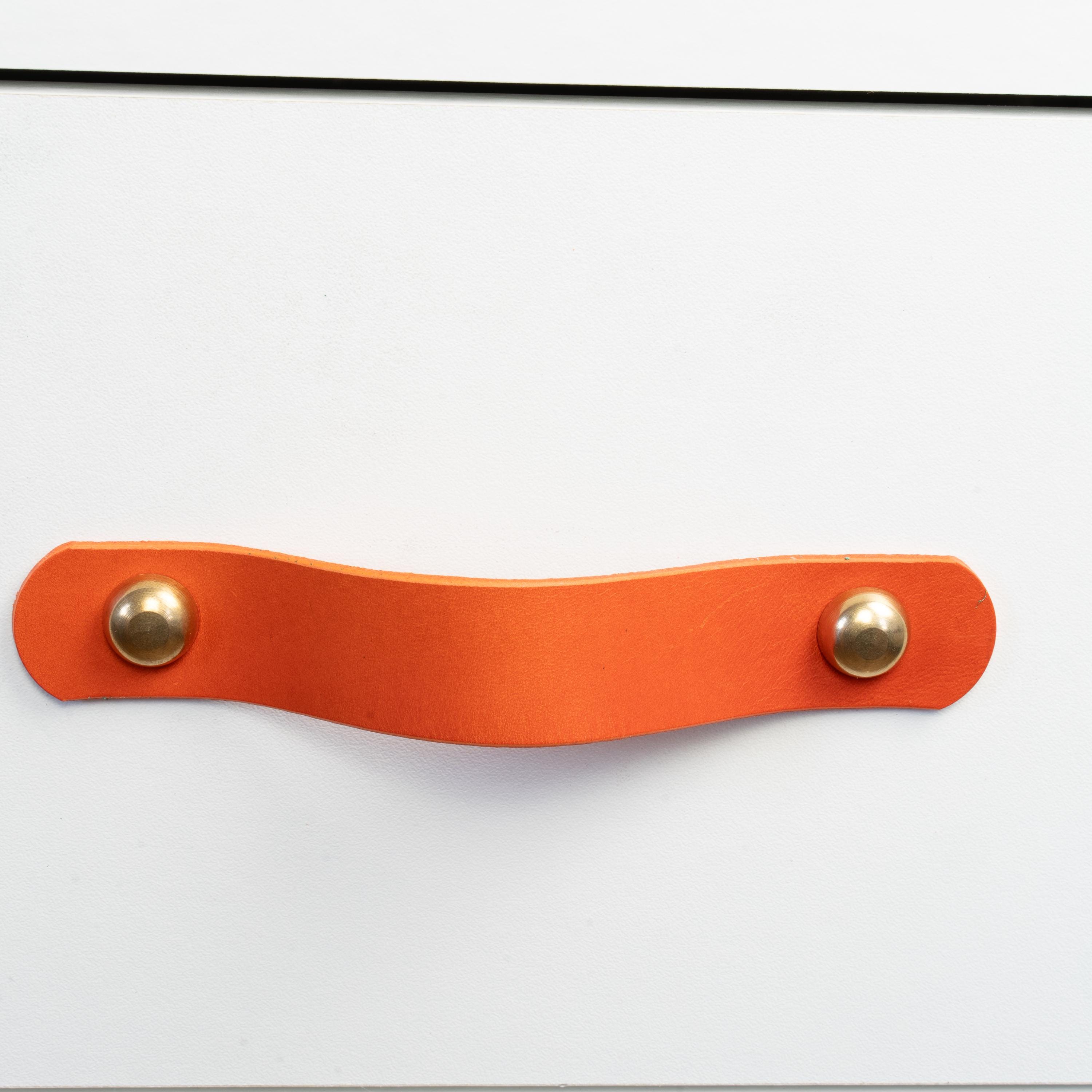Handmade Leather Handles | Drawer Pulls & Cabinet Knobs | For IKEA Pax Kallax Hemnes | Vegetable Tanned Leather | Made in Germany