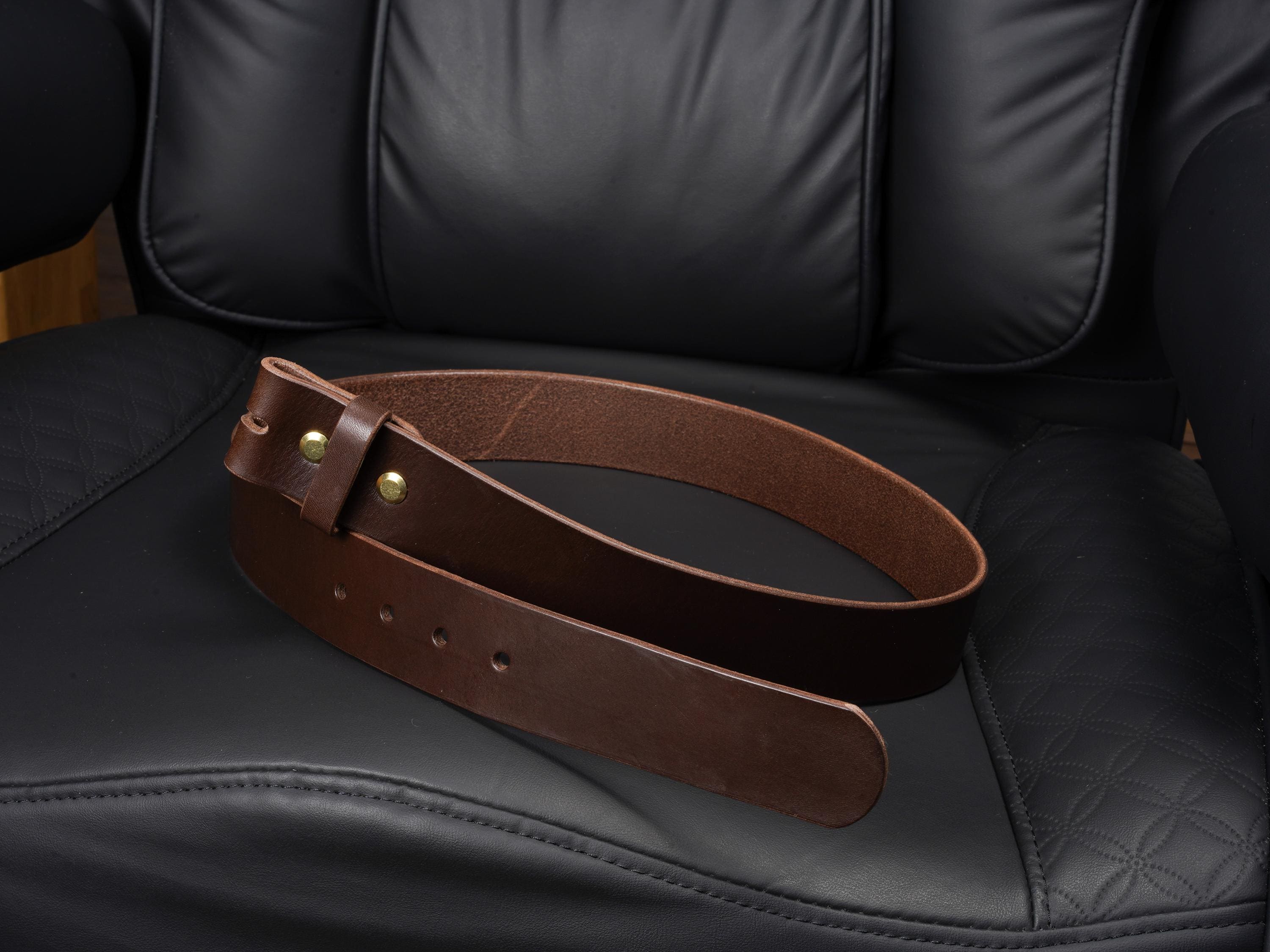 Belt Blank for Buckle | Vegetable Tanned Leather Belt Strap | Tuscan Leather | Unfinished Belt 2cm 2.5cm 3cm 3.2cm 3.5cm 3.8cm 4cm