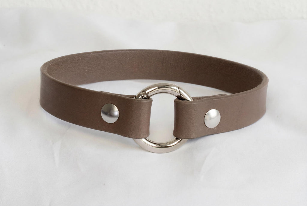 Leather Dog Collar Personalized, Handmade, Name Engraving, Vegetable Tanned Leather, Small Medium Dogs