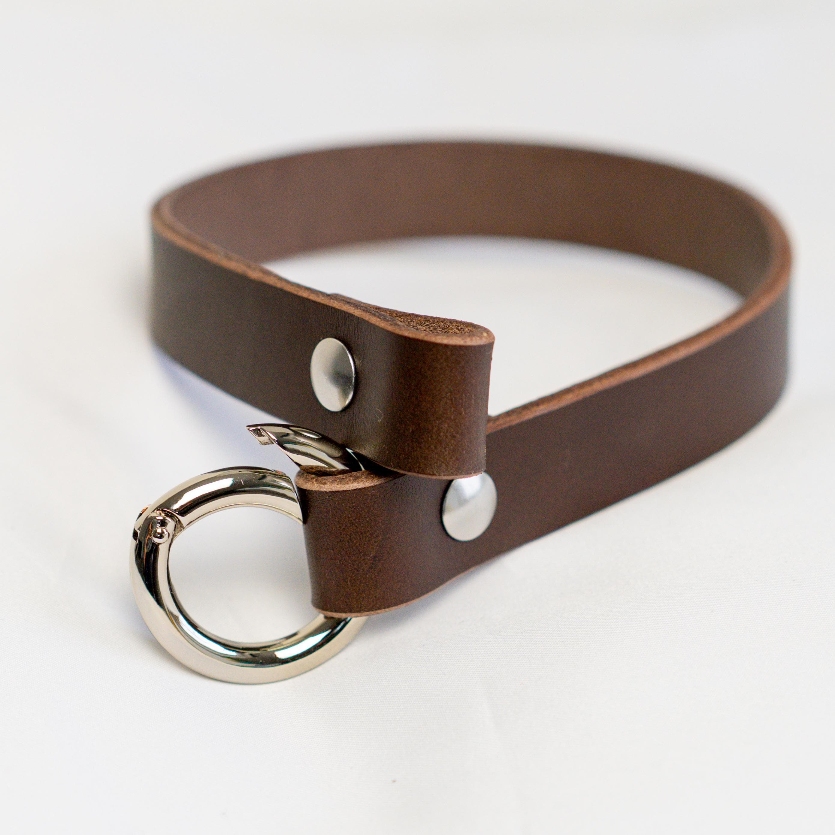 Leather Dog Collar Personalized, Handmade, Name Engraving, Vegetable Tanned Leather, Small Medium Dogs