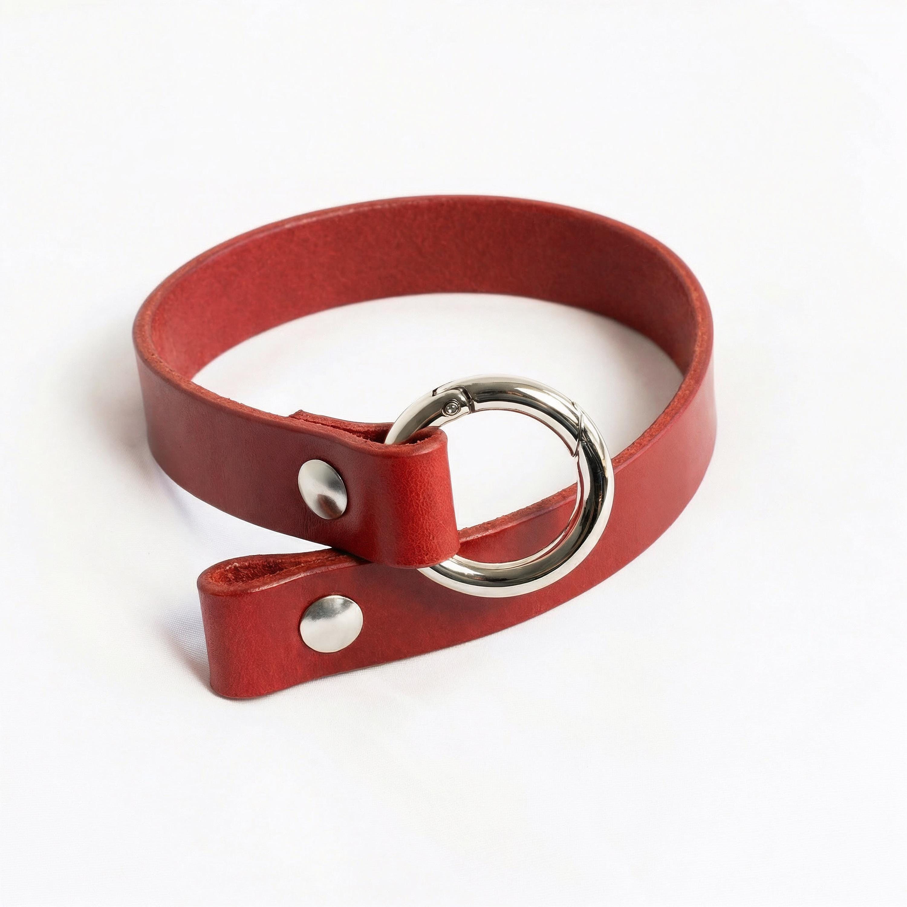 Leather Dog Collar Personalized, Handmade, Name Engraving, Vegetable Tanned Leather, Small Medium Dogs