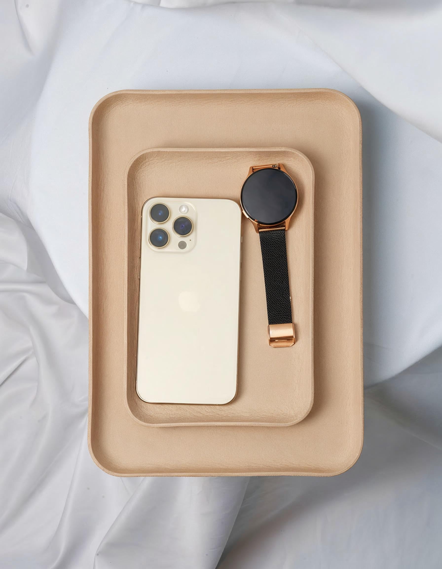 Handmade Leather Tray – Minimalist Catchall for Everyday Essentials