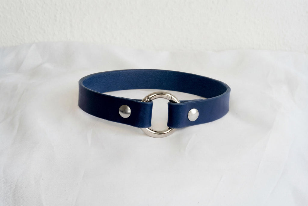 Leather Dog Collar Personalized, Handmade, Name Engraving, Vegetable Tanned Leather, Small Medium Dogs