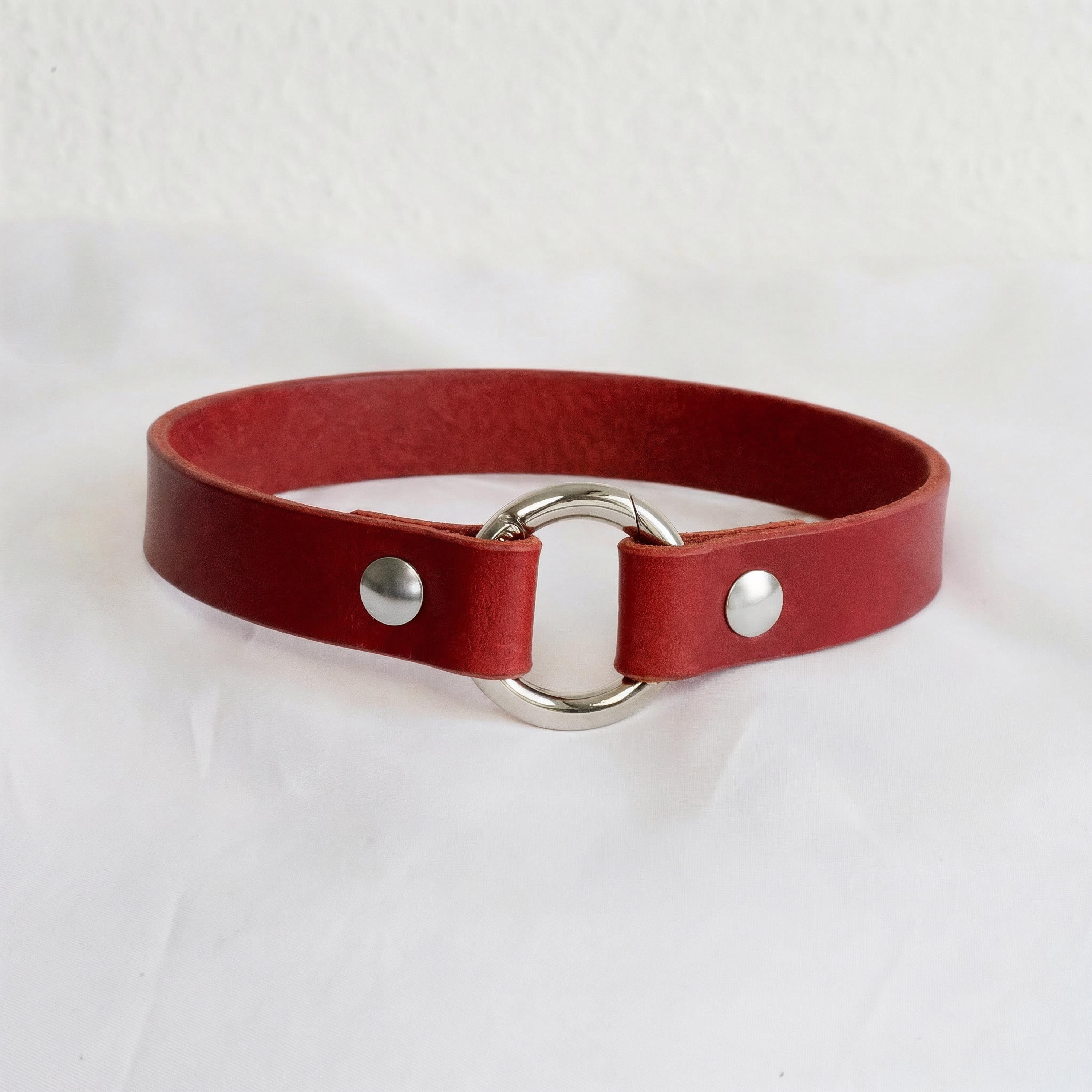 Leather Dog Collar Personalized, Handmade, Name Engraving, Vegetable Tanned Leather, Small Medium Dogs