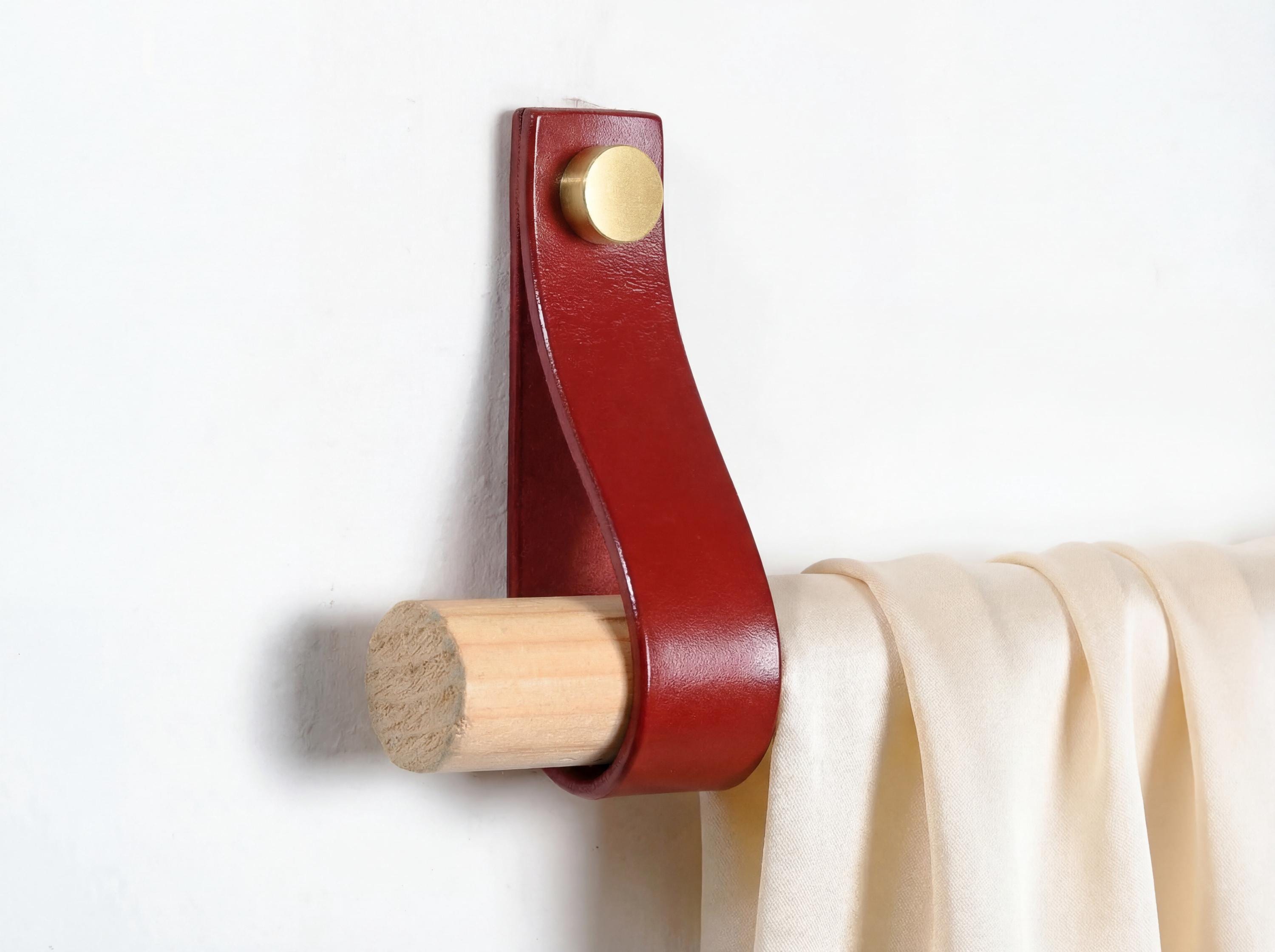 Handgefertigte Leder Gardienenhalter – Conceria Walpier Buttero | 12 Farben | 5 Größen | bis 20% Mengenrabatt