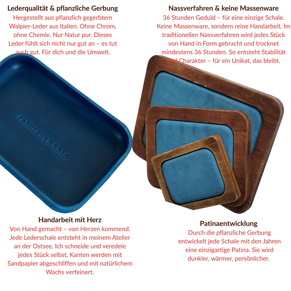 Handmade Leather Tray – Minimalist Catchall for Everyday Essentials